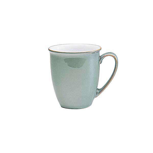 Product photograph of Regency Green Coffee Beaker Mug Seconds from Denby Retail Ltd