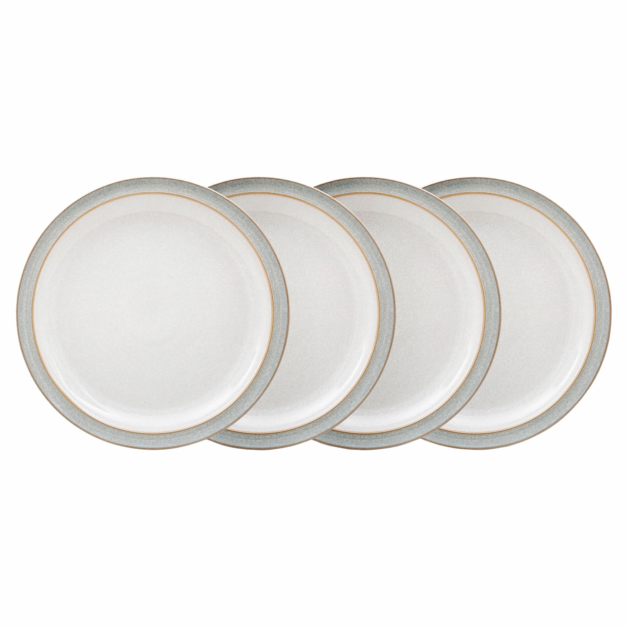 Elements Light Grey 4 Piece Dinner Plate Set