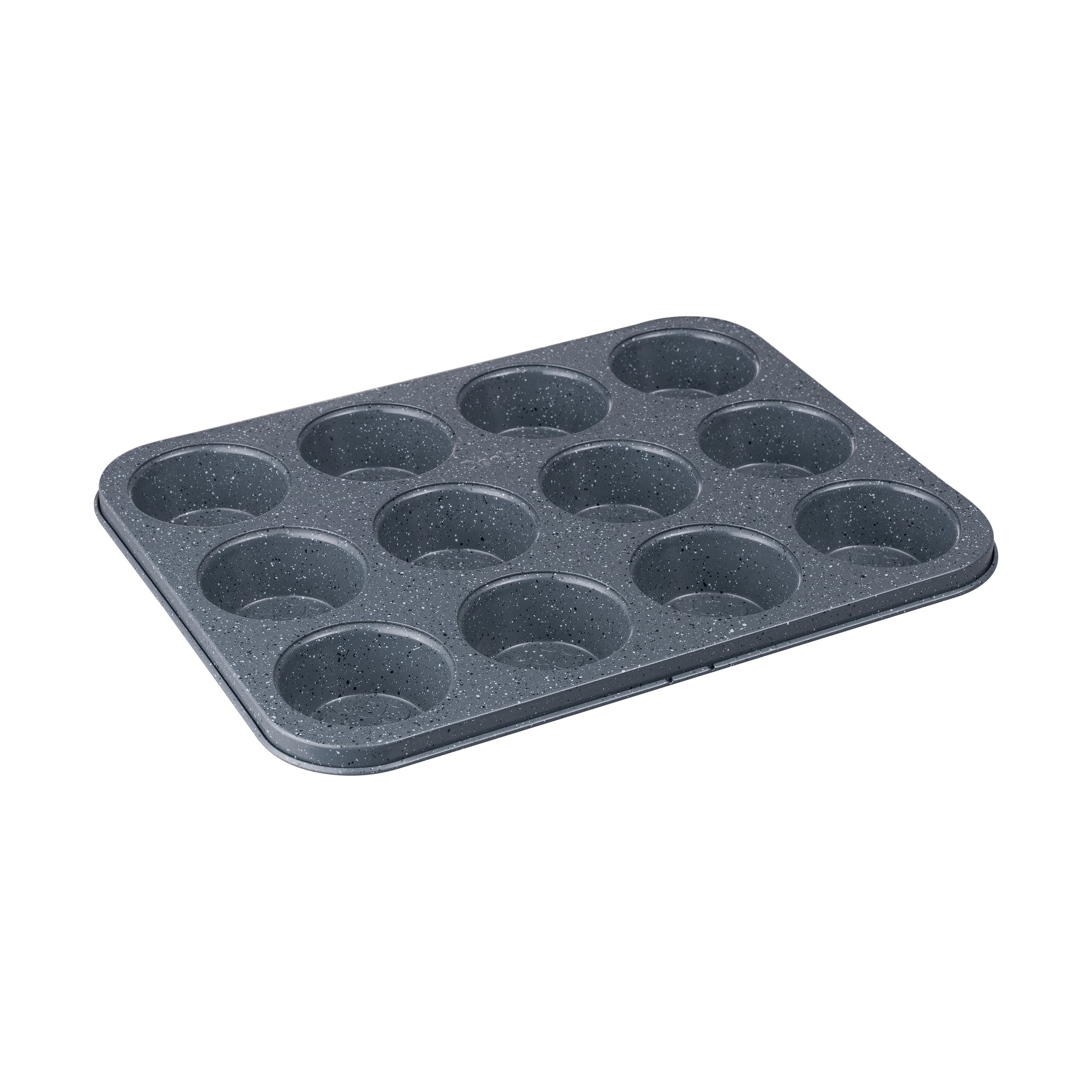 Product photograph of Denby Quantanium Finish 12 Cup Cupcake Tin from Denby Retail Ltd