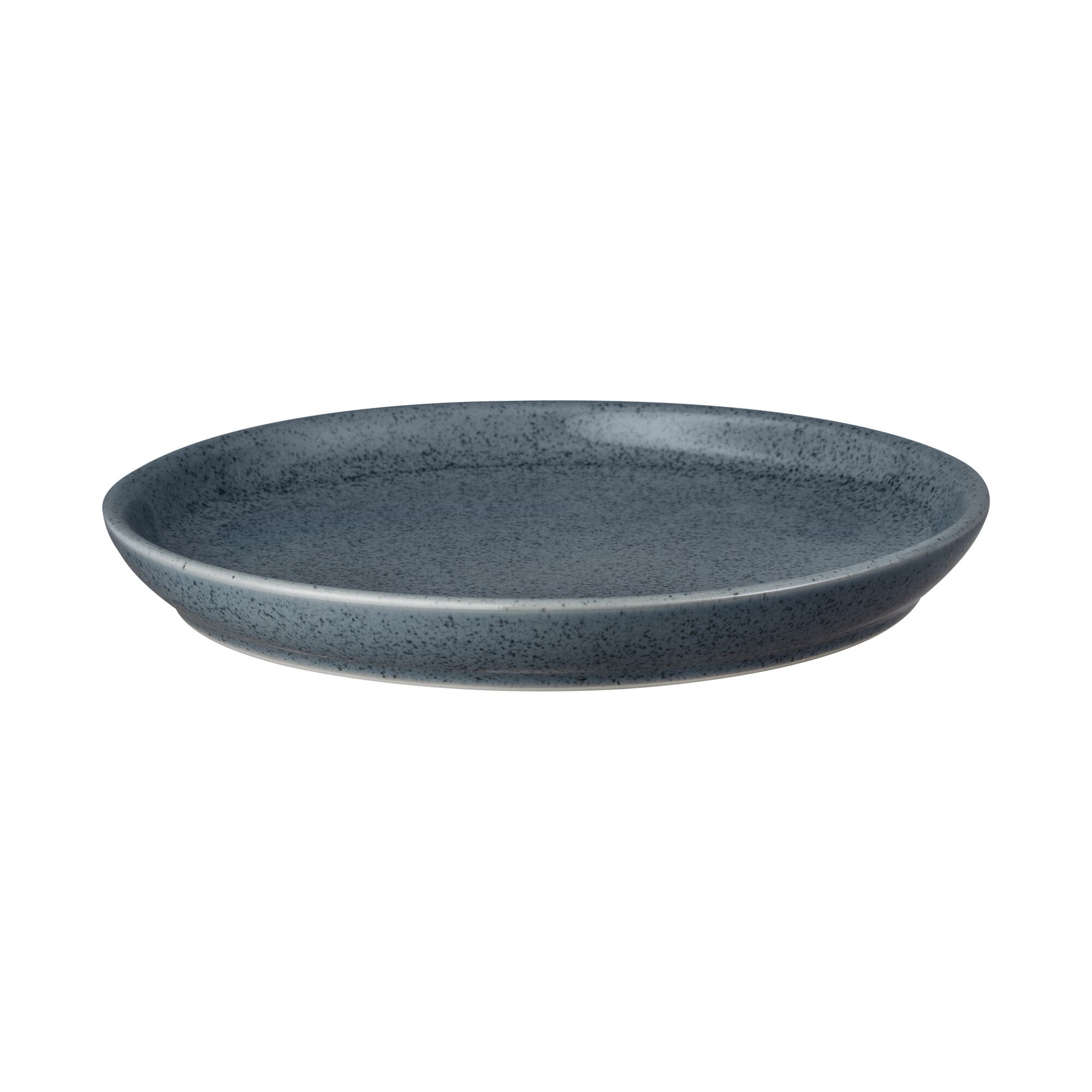 Product photograph of Dark Grey Speckle Coupe Dinner Plate from Denby Retail Ltd