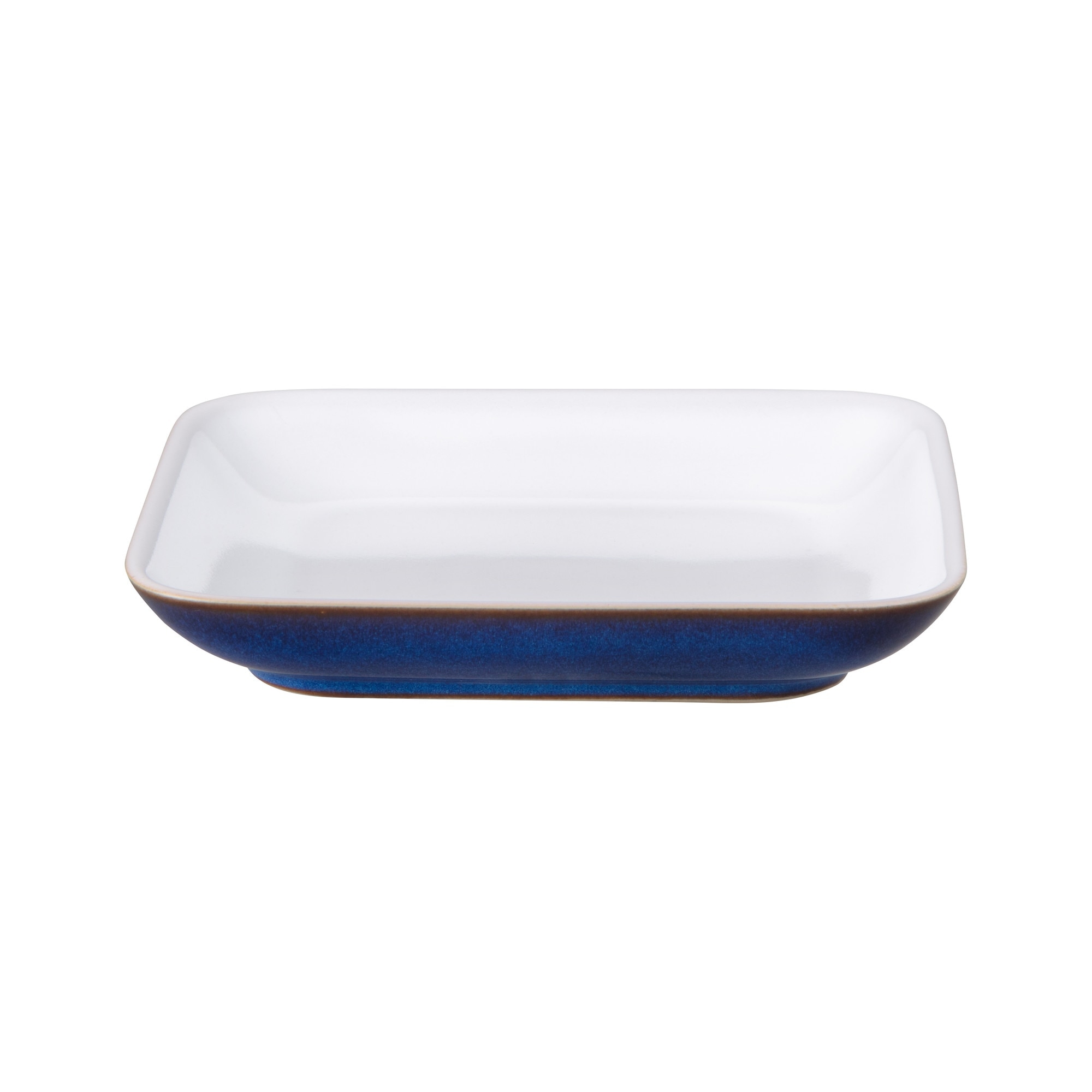 Product photograph of Imperial Blue Medium Square Plate Seconds from Denby Retail Ltd