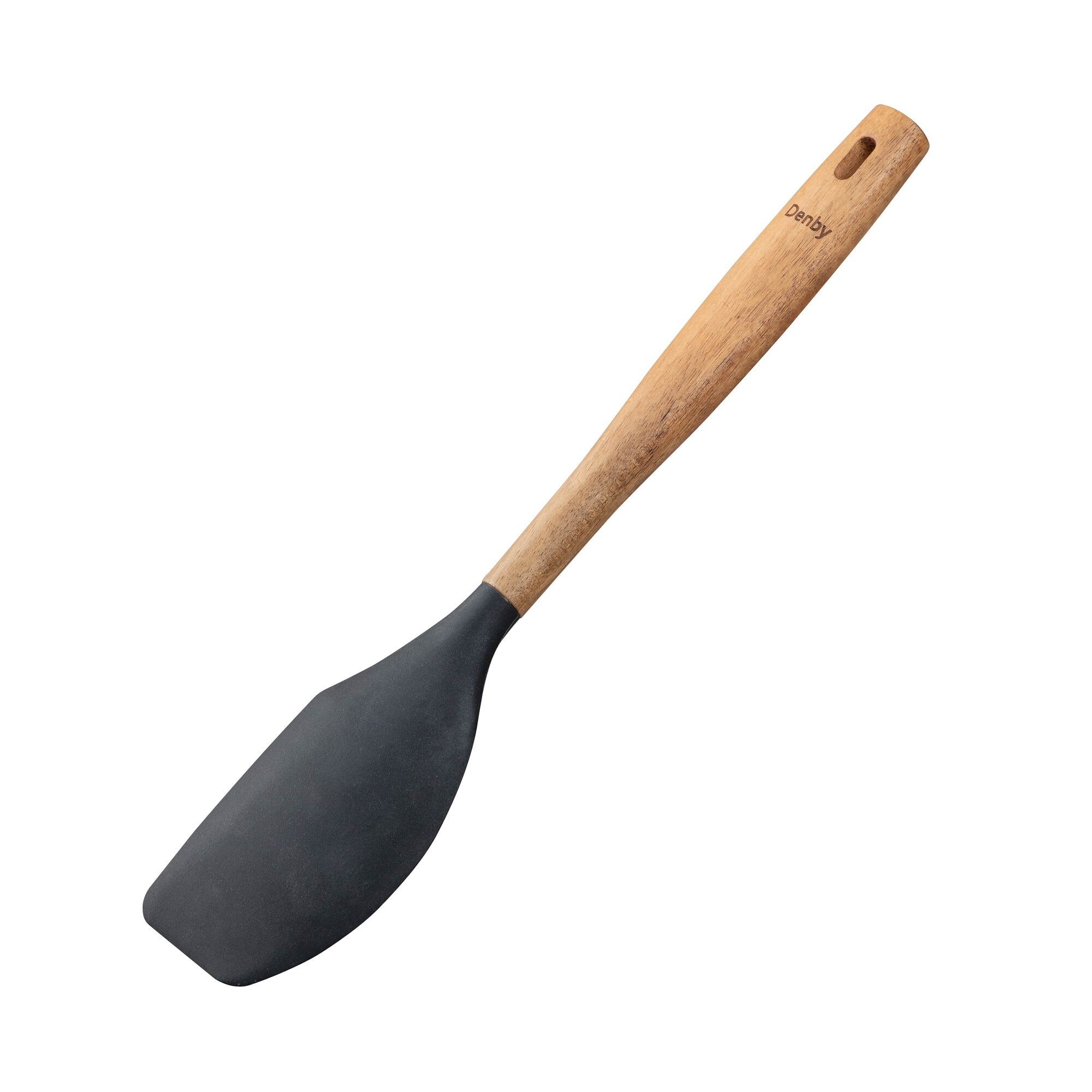 Product photograph of Acacia Silicone Spatula Black from Denby Retail Ltd