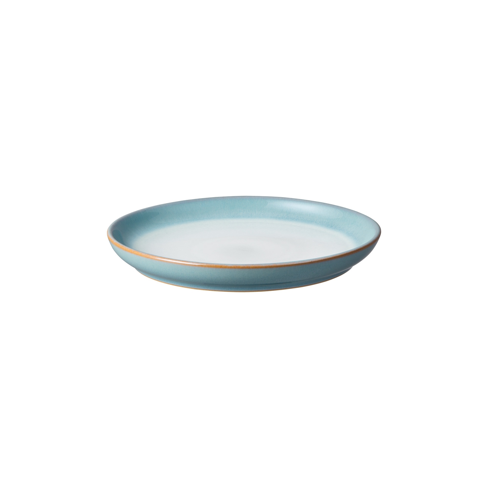 Product photograph of Azure Haze Small Coupe Plate Seconds from Denby Retail Ltd