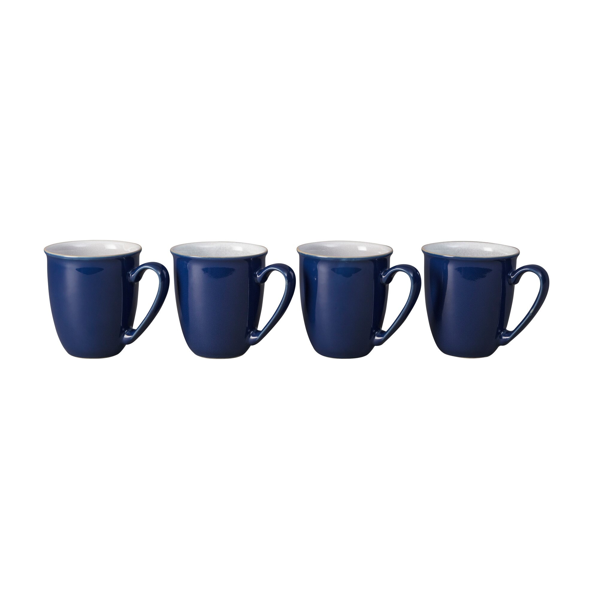 Product photograph of Elements Dark Blue Set Of 4 Coffee Beakers Mugs from Denby Retail Ltd