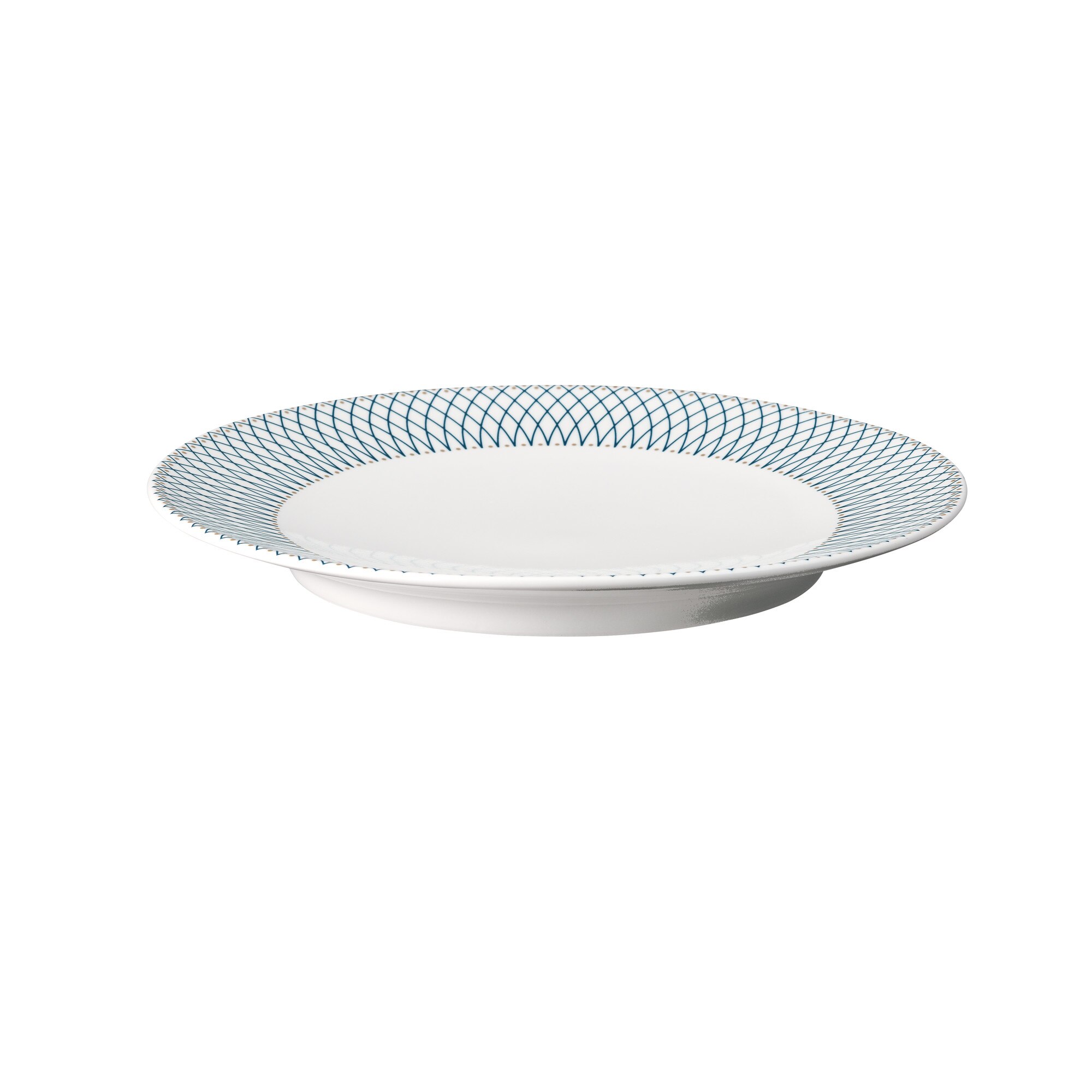 Product photograph of Porcelain Modern Deco Dinner Plate Seconds from Denby Retail Ltd