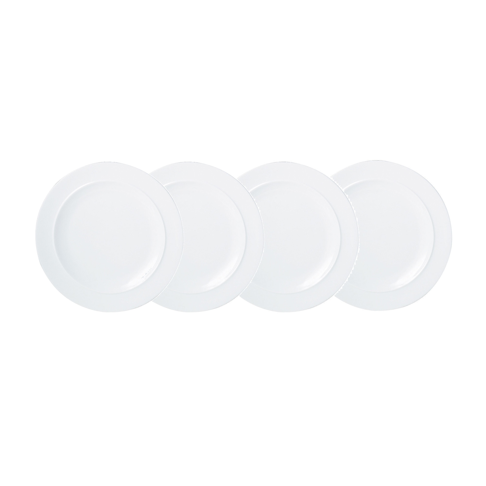Product photograph of White By Denby Medium Plates Set Of 4 from Denby Retail Ltd
