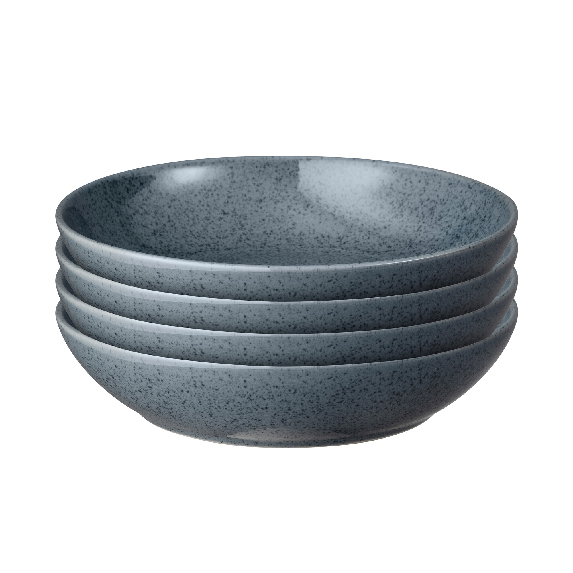 Product photograph of Dark Grey Speckle Set Of 4 Pasta Bowls from Denby Retail Ltd