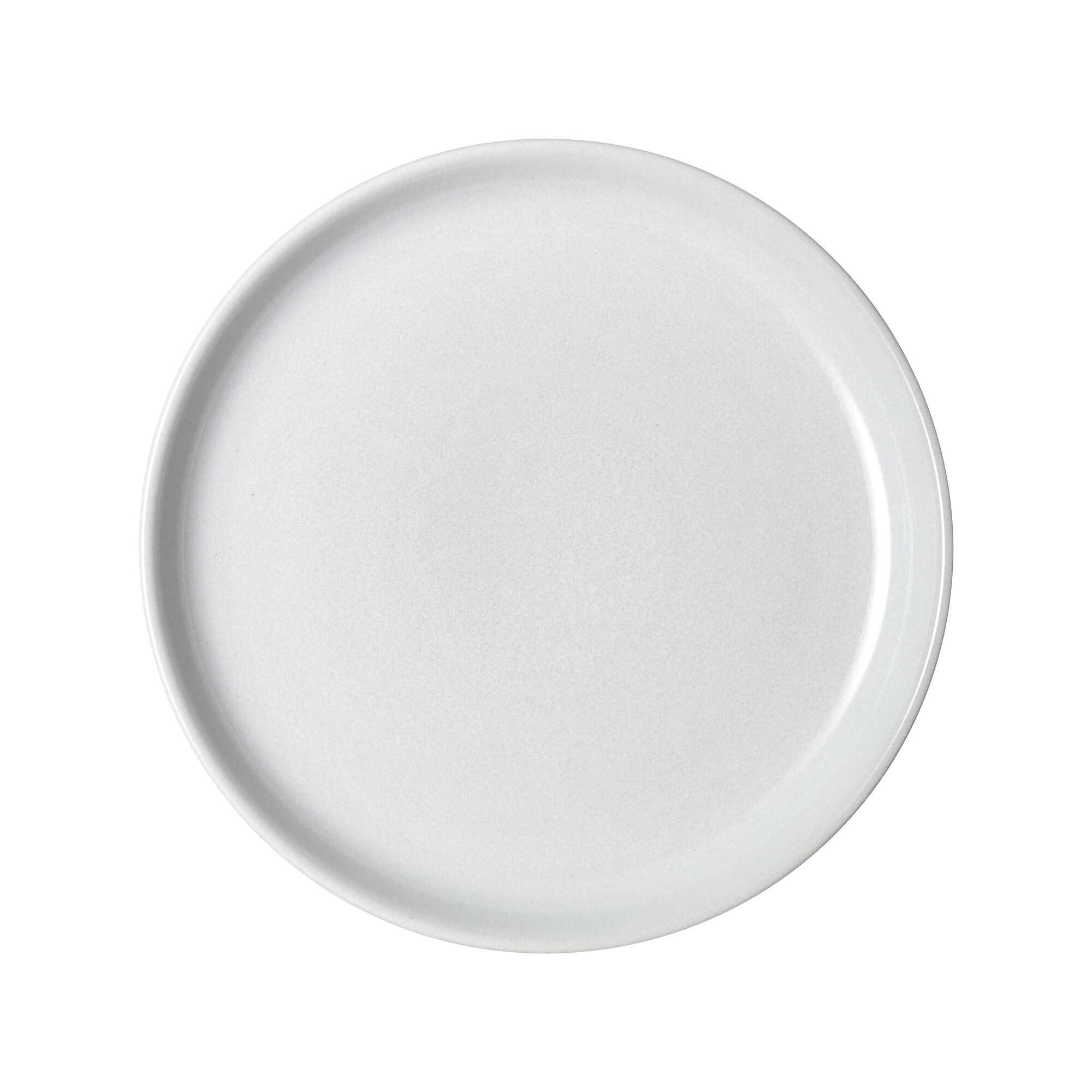 Product photograph of Elements Stone White Medium Coupe Plate from Denby Retail Ltd