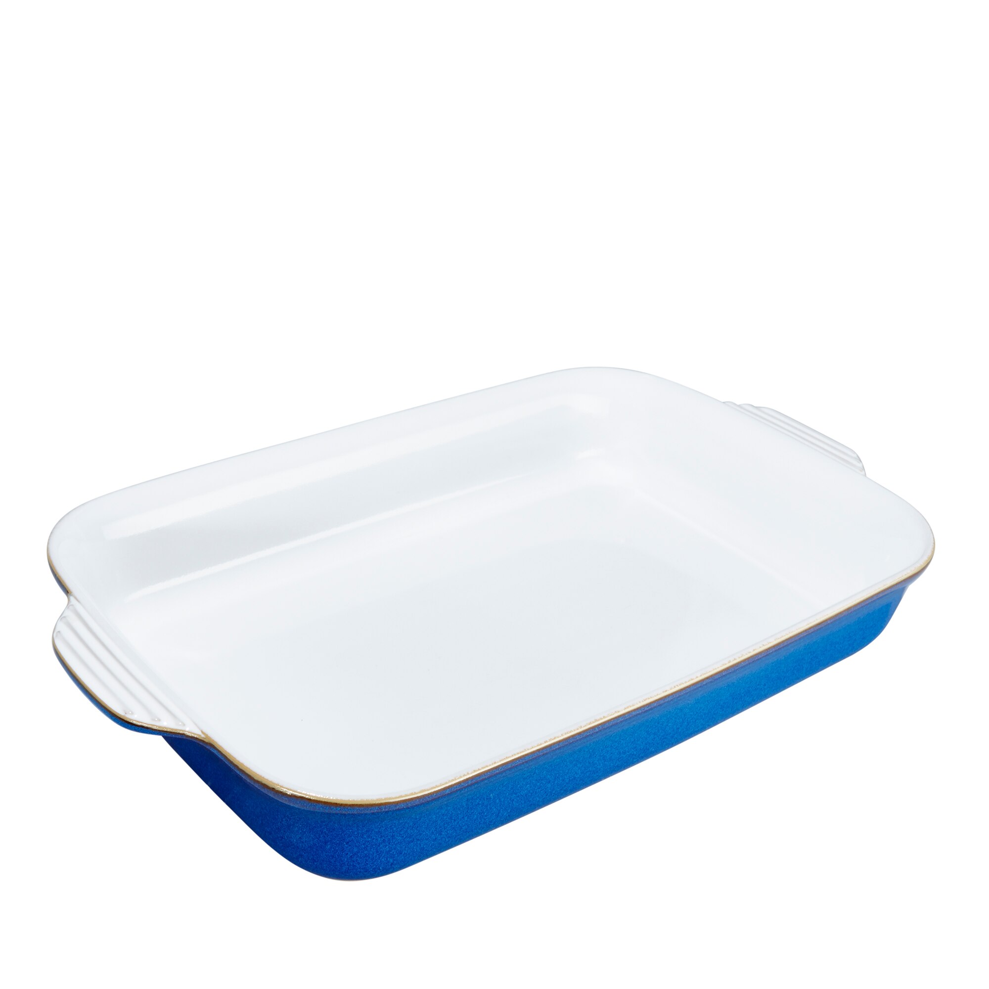 Product photograph of Imperial Blue Large Rectangular Oven Dish from Denby Retail Ltd