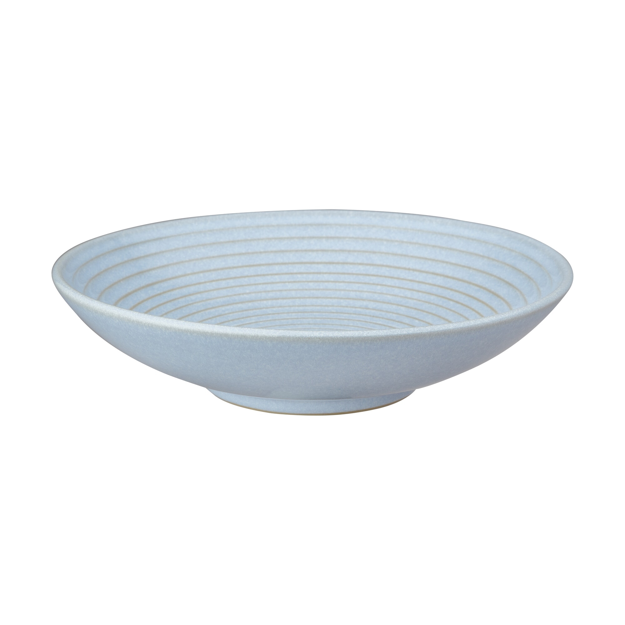 Product photograph of Modus Topaz Blue Medium Ridged Bowl from Denby Retail Ltd
