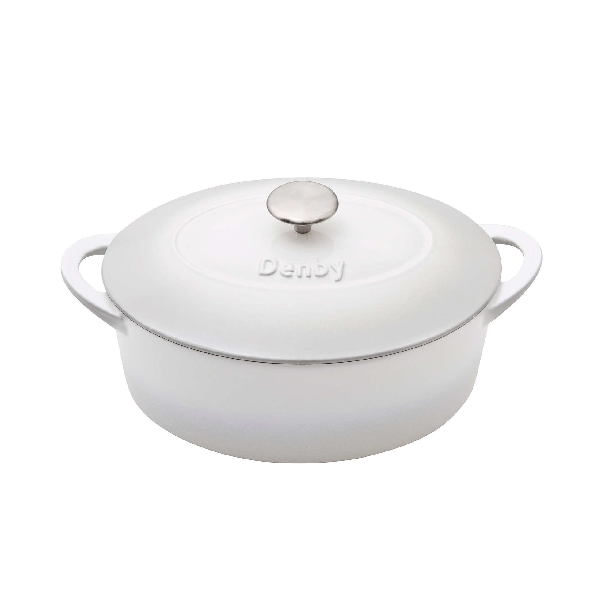 Product photograph of Denby Natural Canvas Cast Iron 28cm Oval Casserole from Denby Retail Ltd