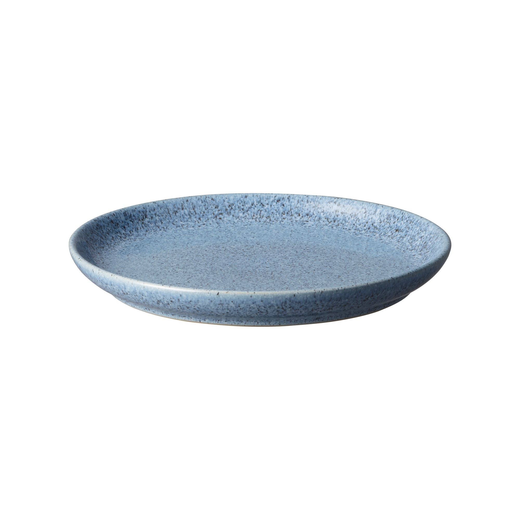 Product photograph of Studio Blue Flint Medium Coupe Plate from Denby Retail Ltd