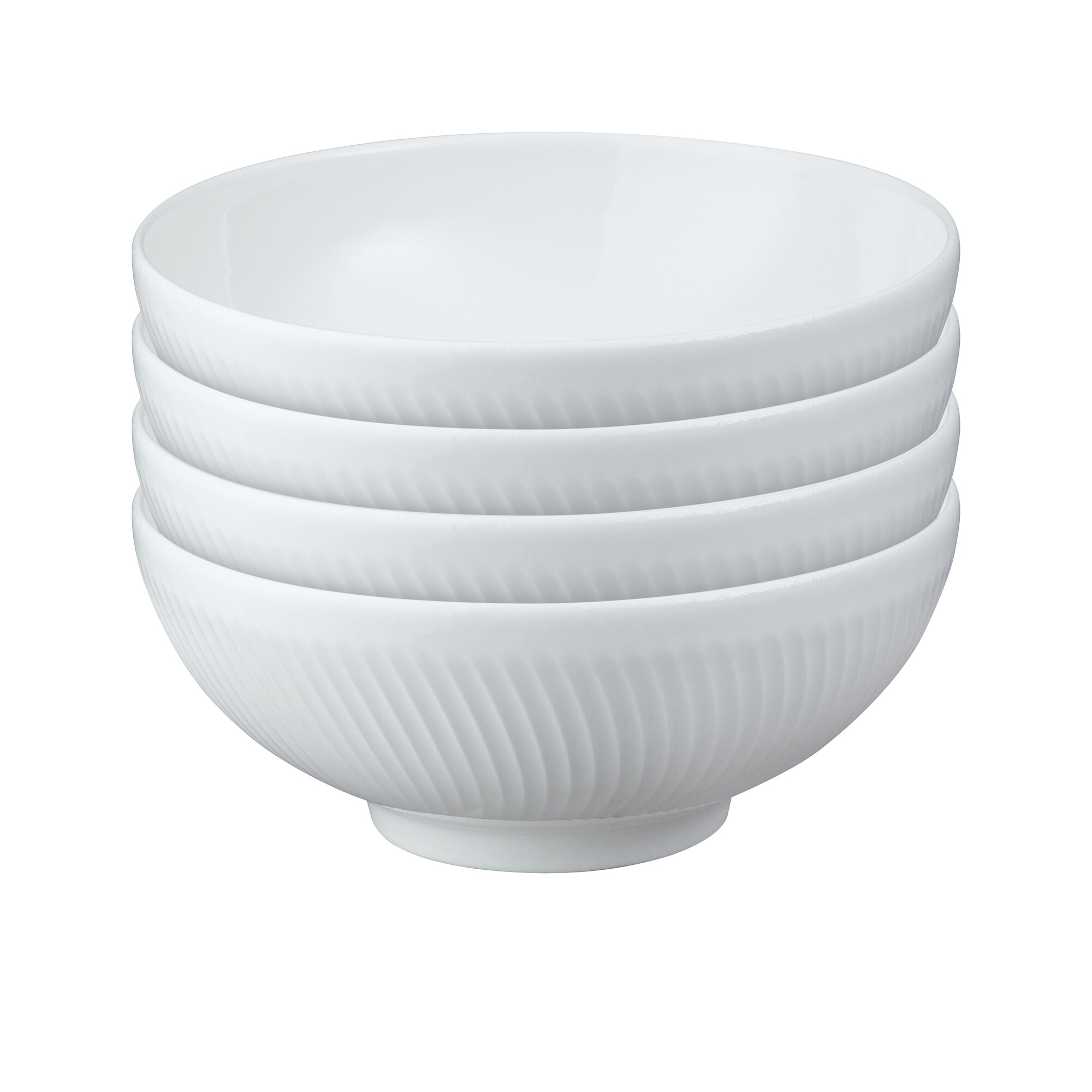 Product photograph of Porcelain Constance Set Of 4 Cereal Bowls from Denby Retail Ltd