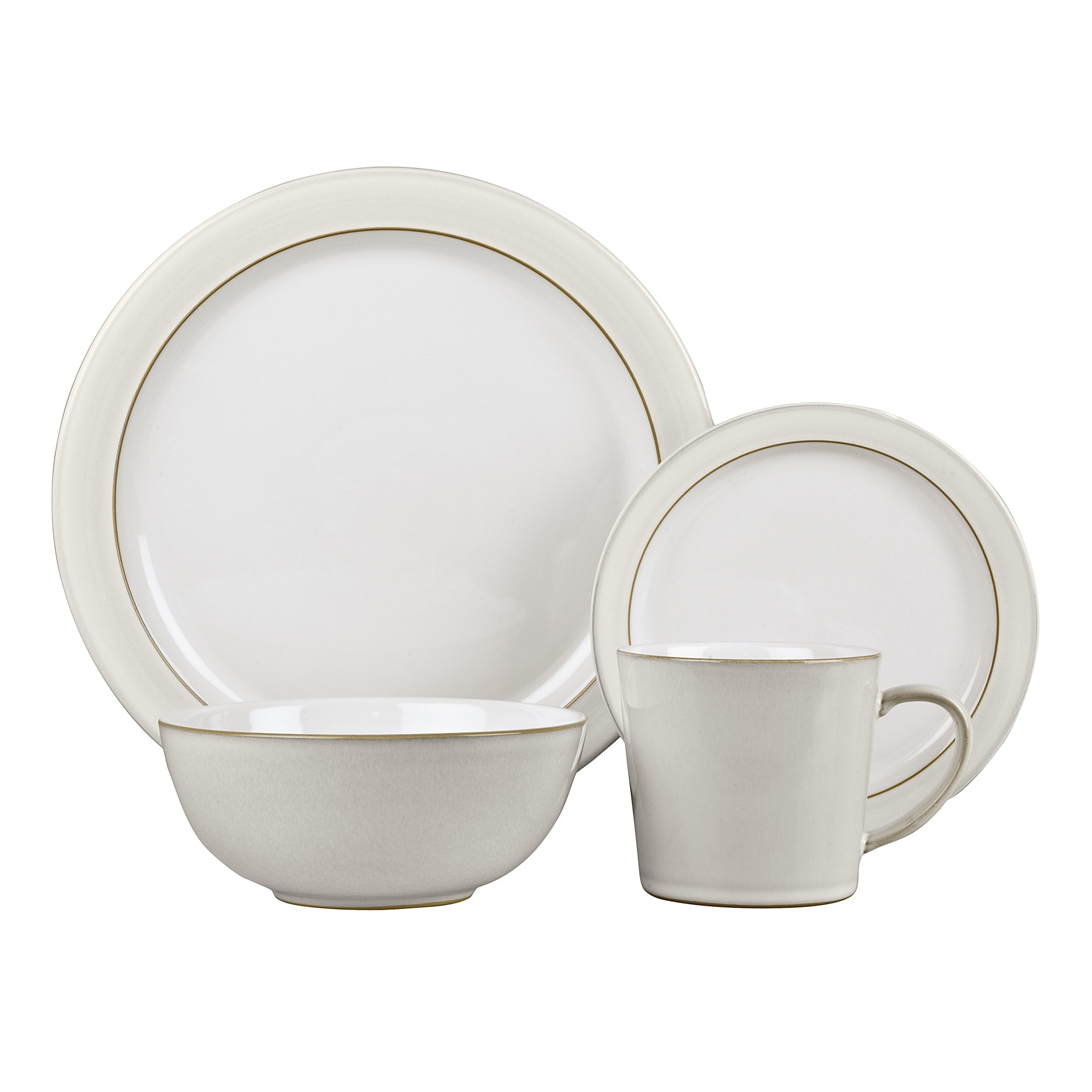 Product photograph of Natural Canvas 16 Piece Tableware Set from Denby Retail Ltd