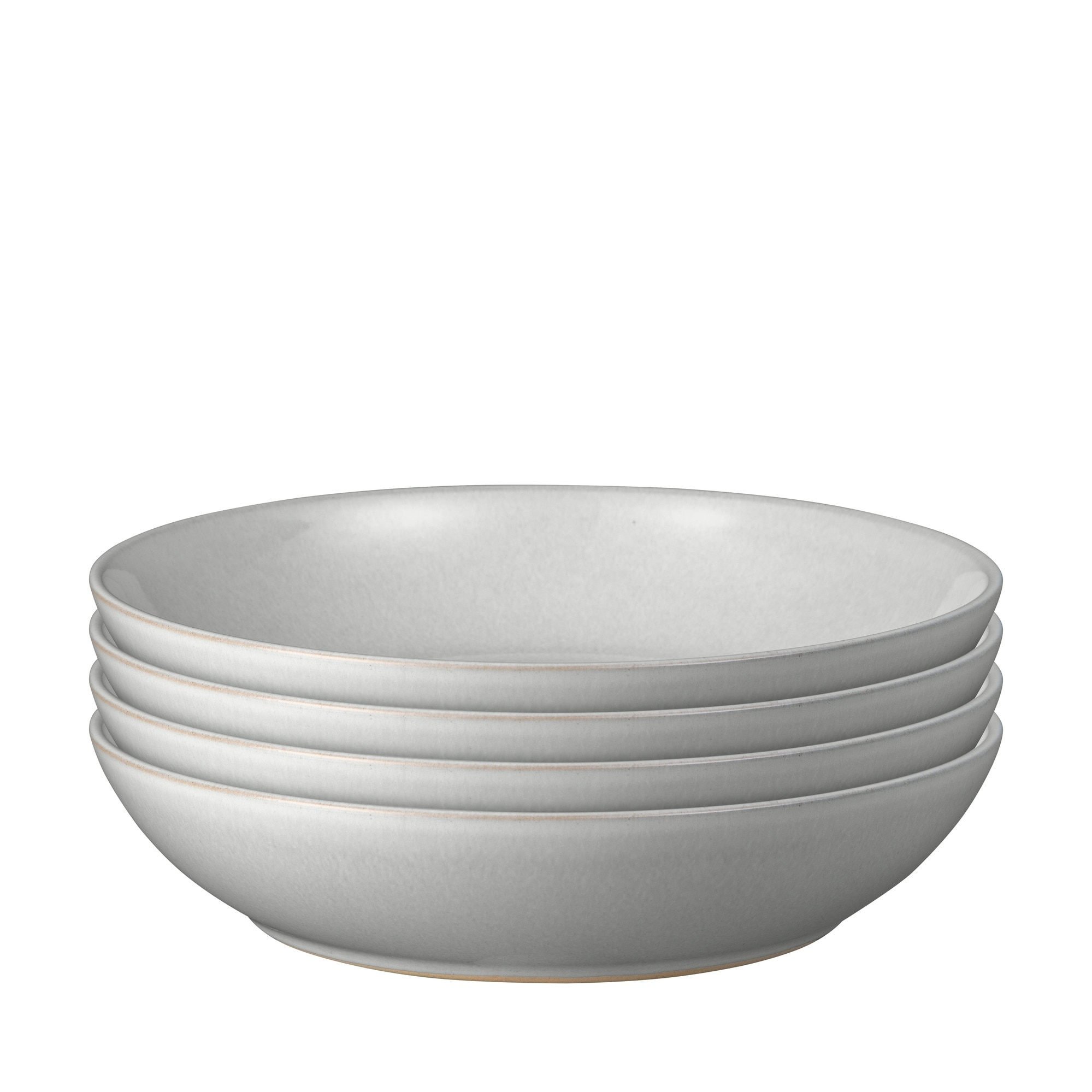 Intro Soft Grey 4 Piece Pasta Bowl Set