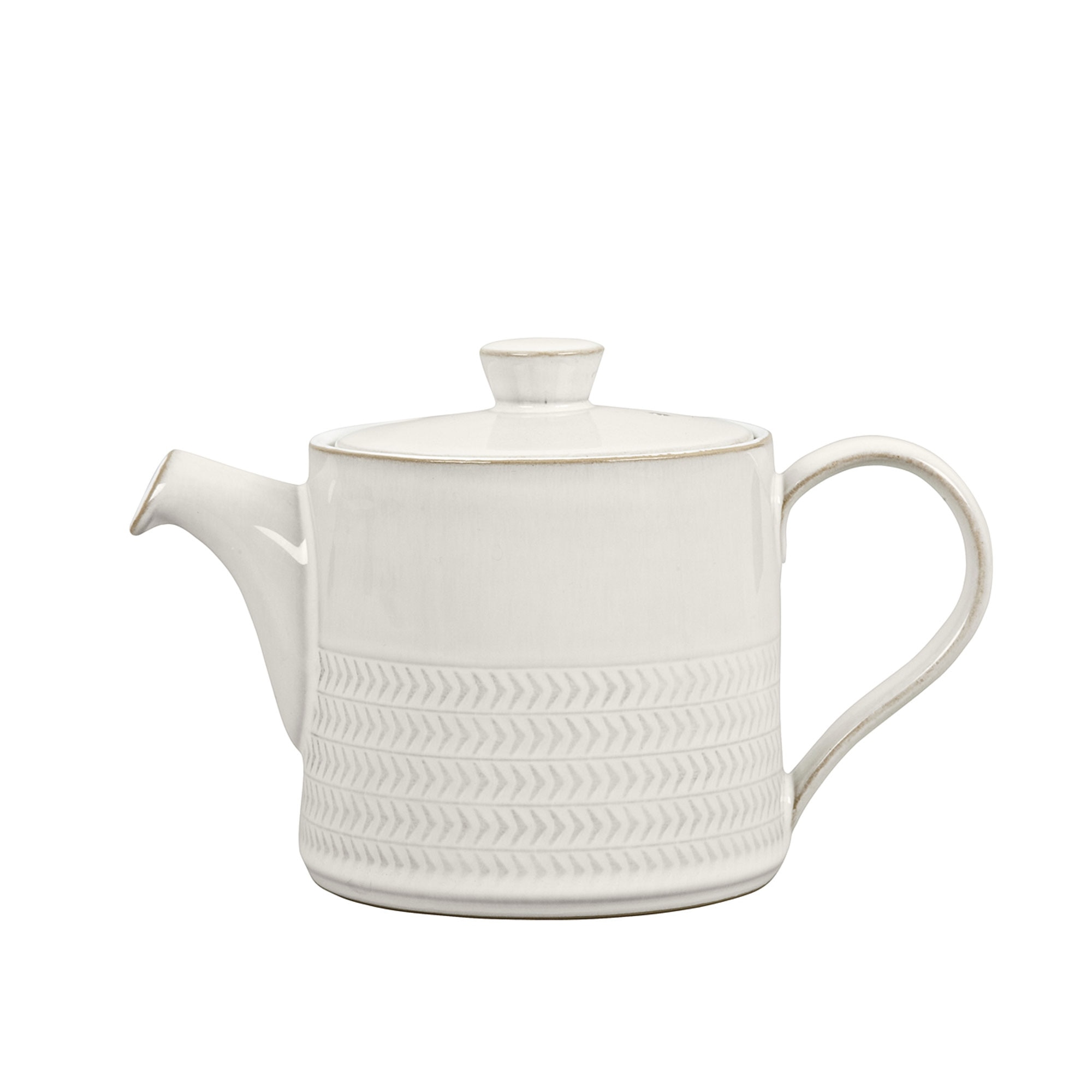 Product photograph of Natural Canvas Textured Teapot Seconds from Denby Retail Ltd