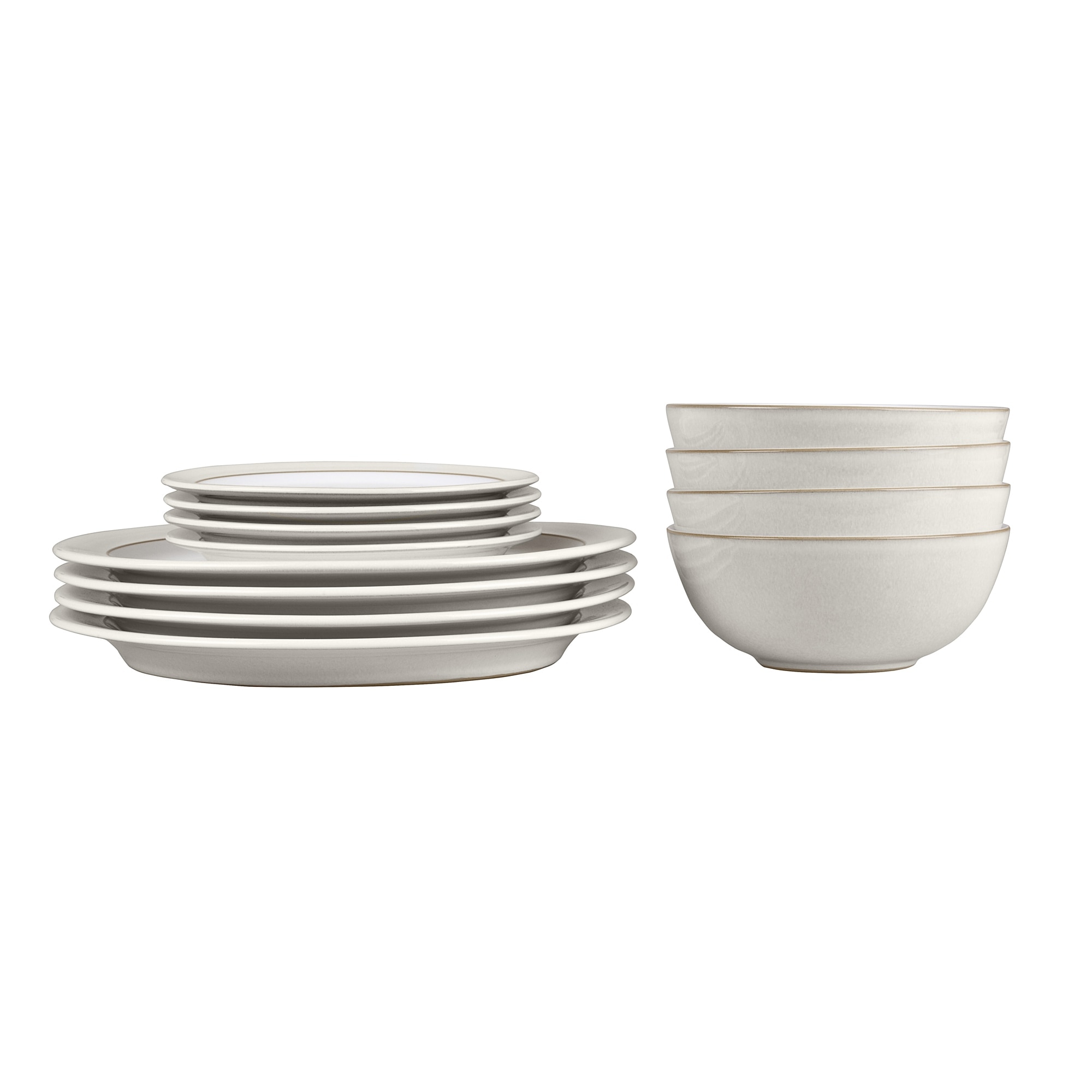 Product photograph of Natural Canvas 12 Piece Tableware Set from Denby Retail Ltd