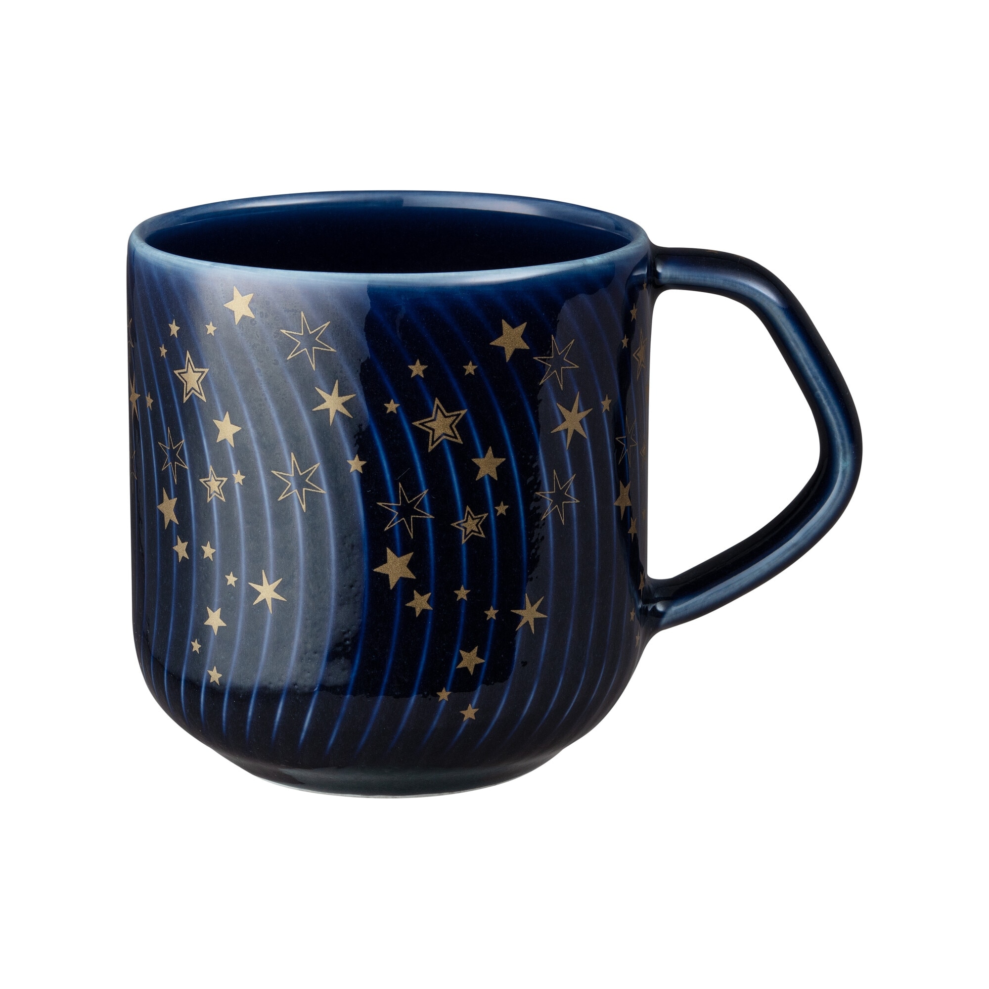 Product photograph of Porcelain Arc Blue Stars Large Mug from Denby Retail Ltd