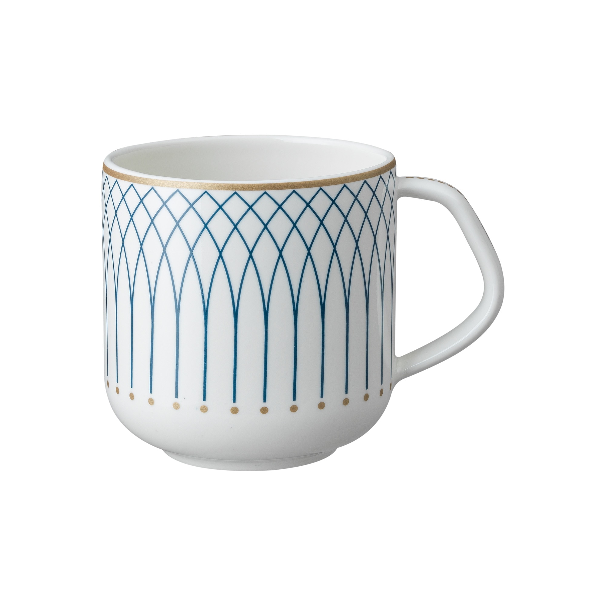 Product photograph of Porcelain Modern Deco Large Mug from Denby Retail Ltd