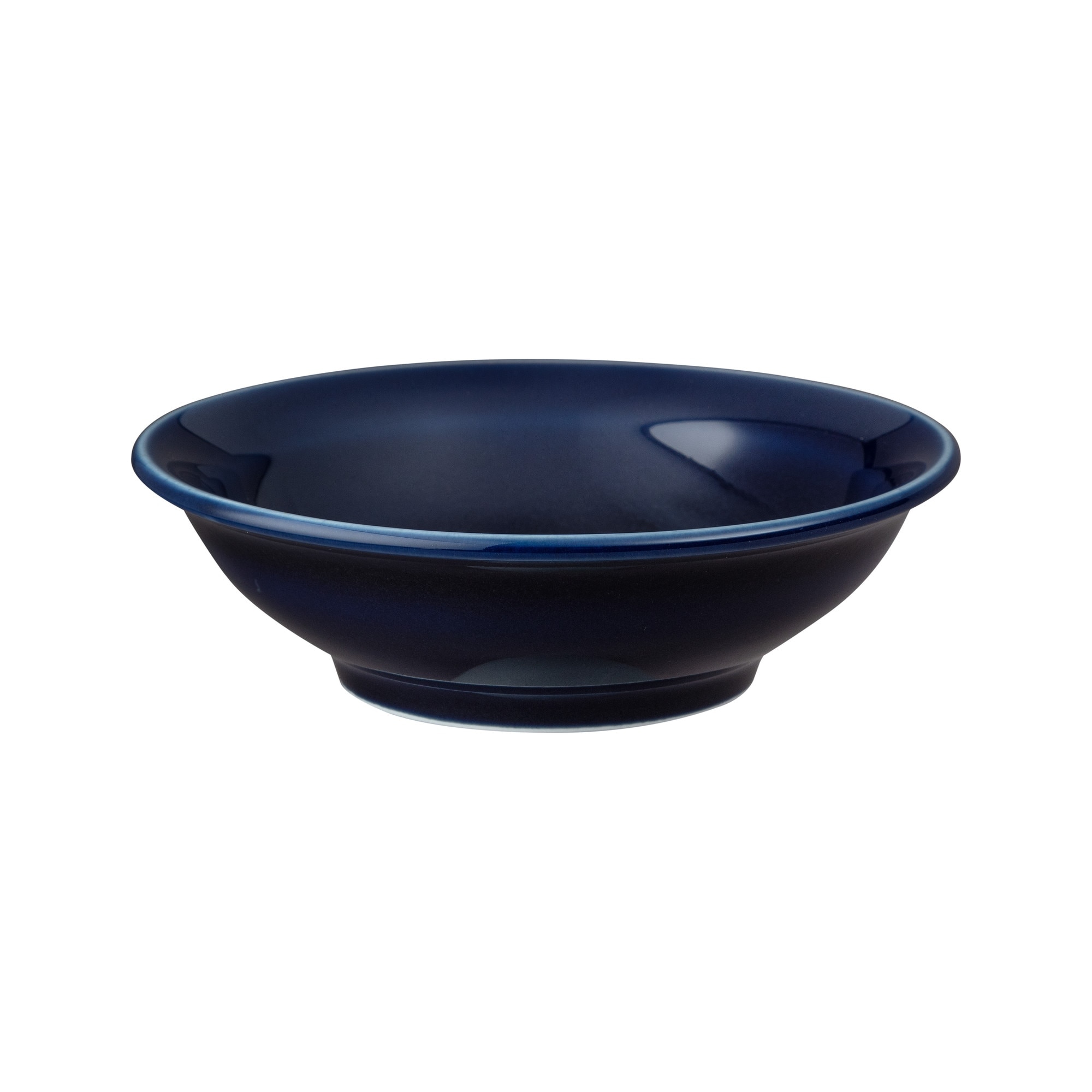 Product photograph of Porcelain Classic Blue Small Shallow Bowl Seconds from Denby Retail Ltd
