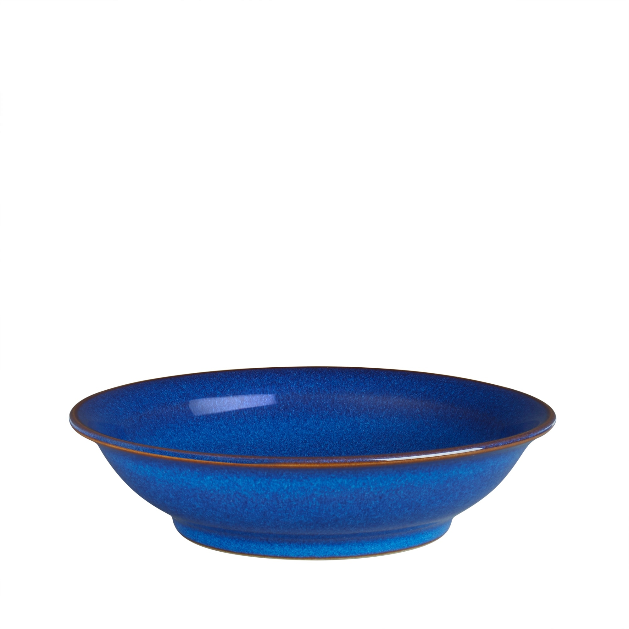 Product photograph of Imperial Blue Medium Shallow Bowl from Denby Retail Ltd