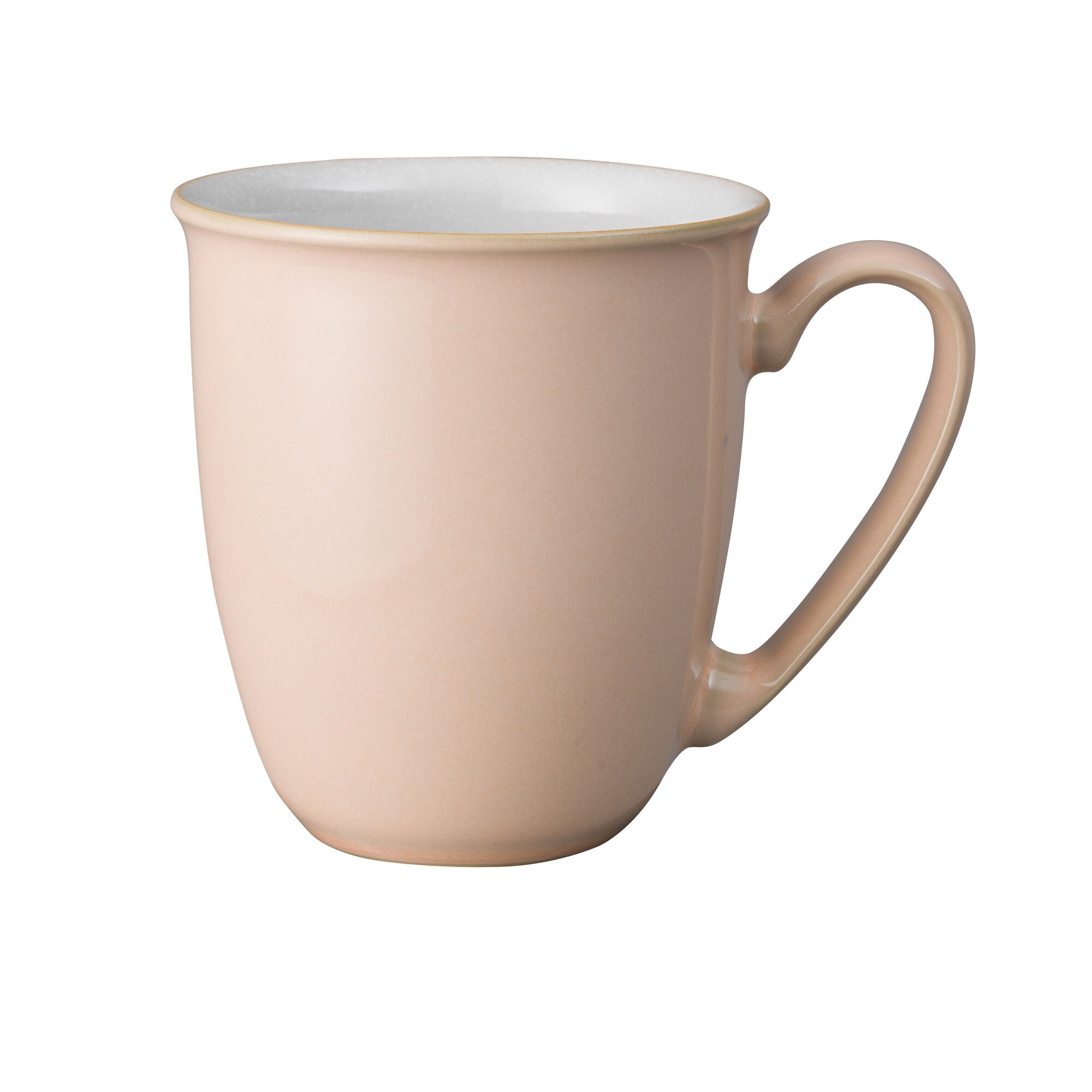Product photograph of Elements Shell Peach Coffee Beaker Mug from Denby Retail Ltd
