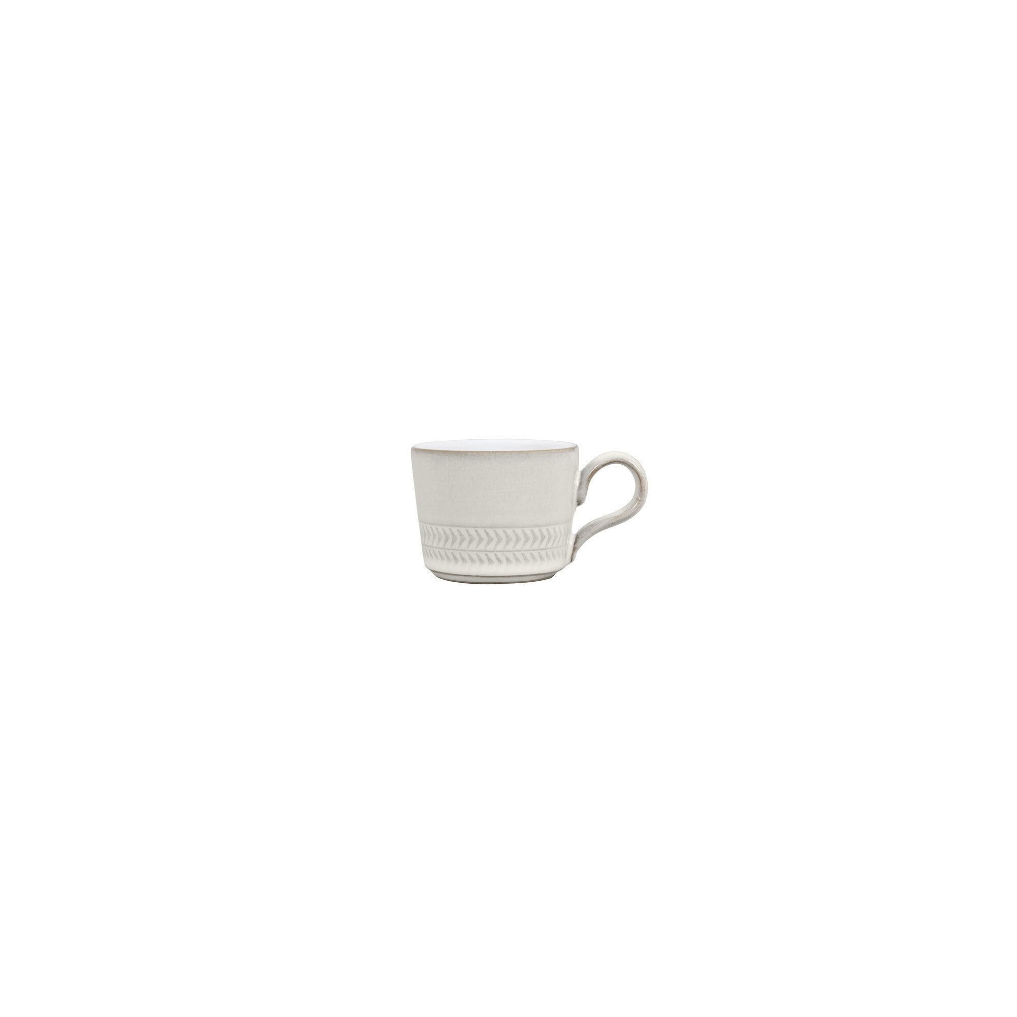 Natural Canvas Textured White Espresso Cup Seconds