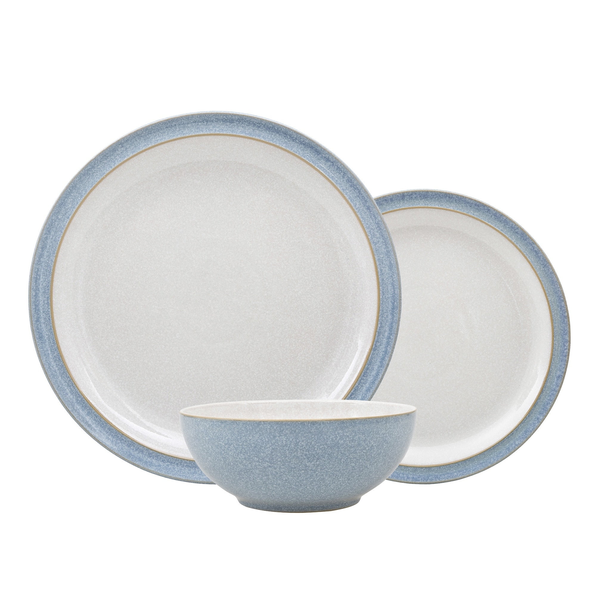 Product photograph of Elements Blue 12 Piece Tableware Set from Denby Retail Ltd
