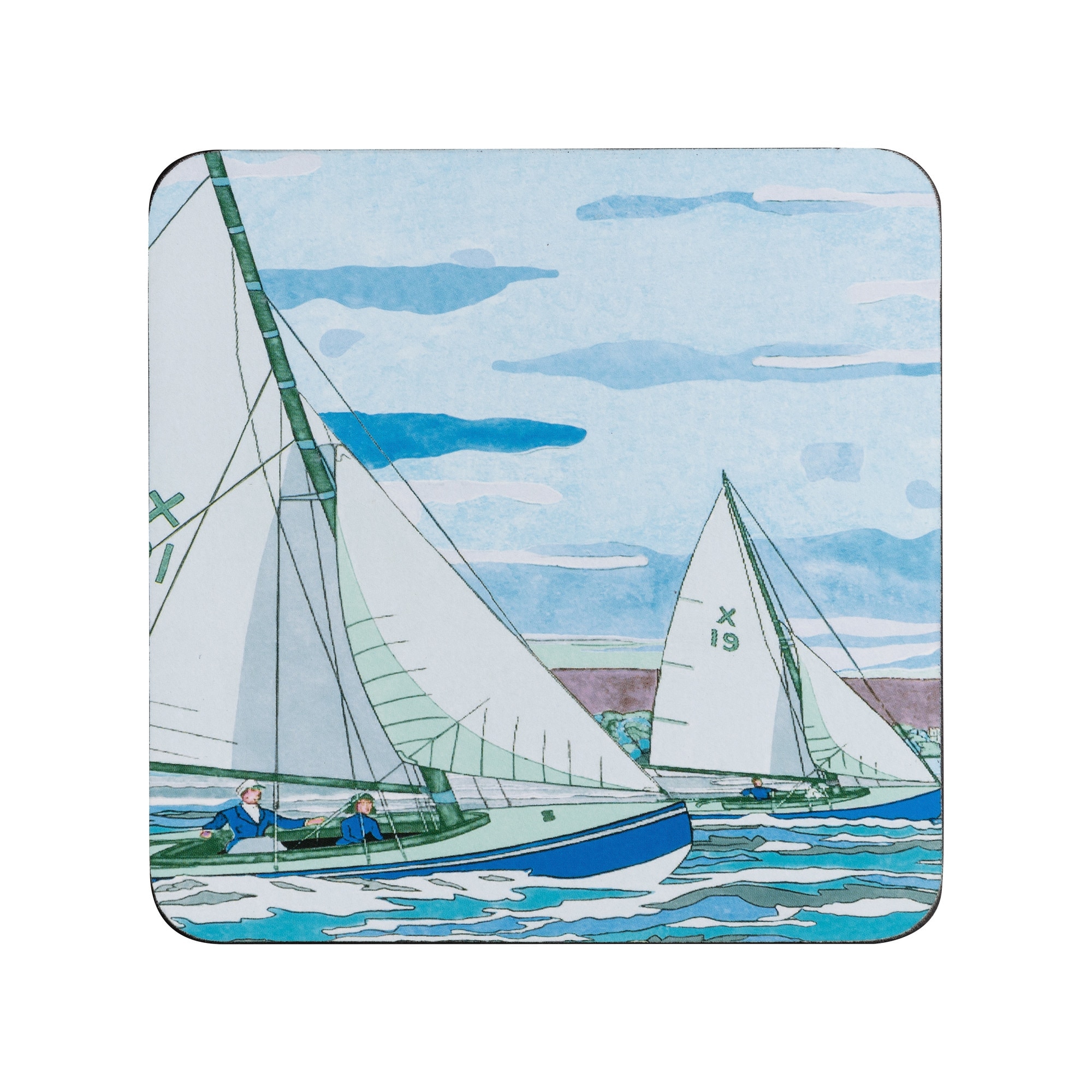 Denby Sailing Coasters Pack Of 6