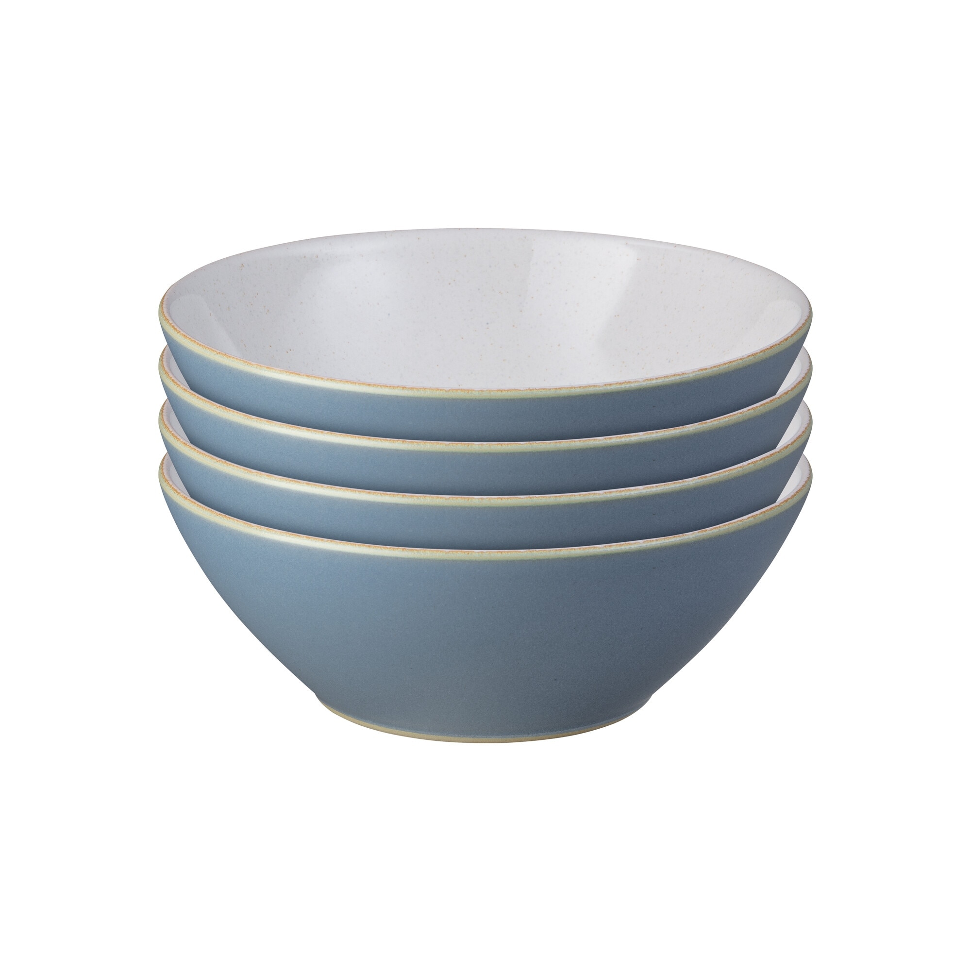 Product photograph of Impression Blue Set Of 4 Cereal Bowls from Denby Retail Ltd