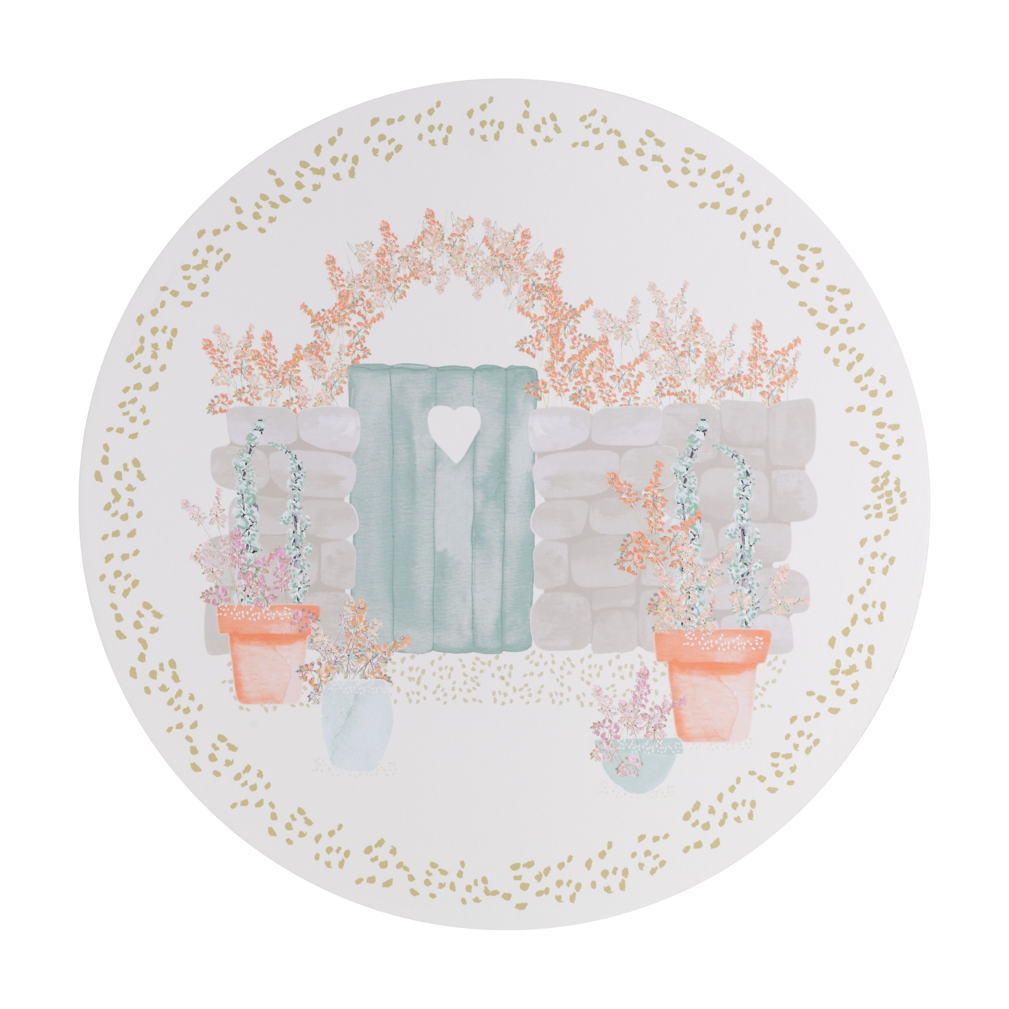 Denby Walled Garden Round Placemats Pack Of 6