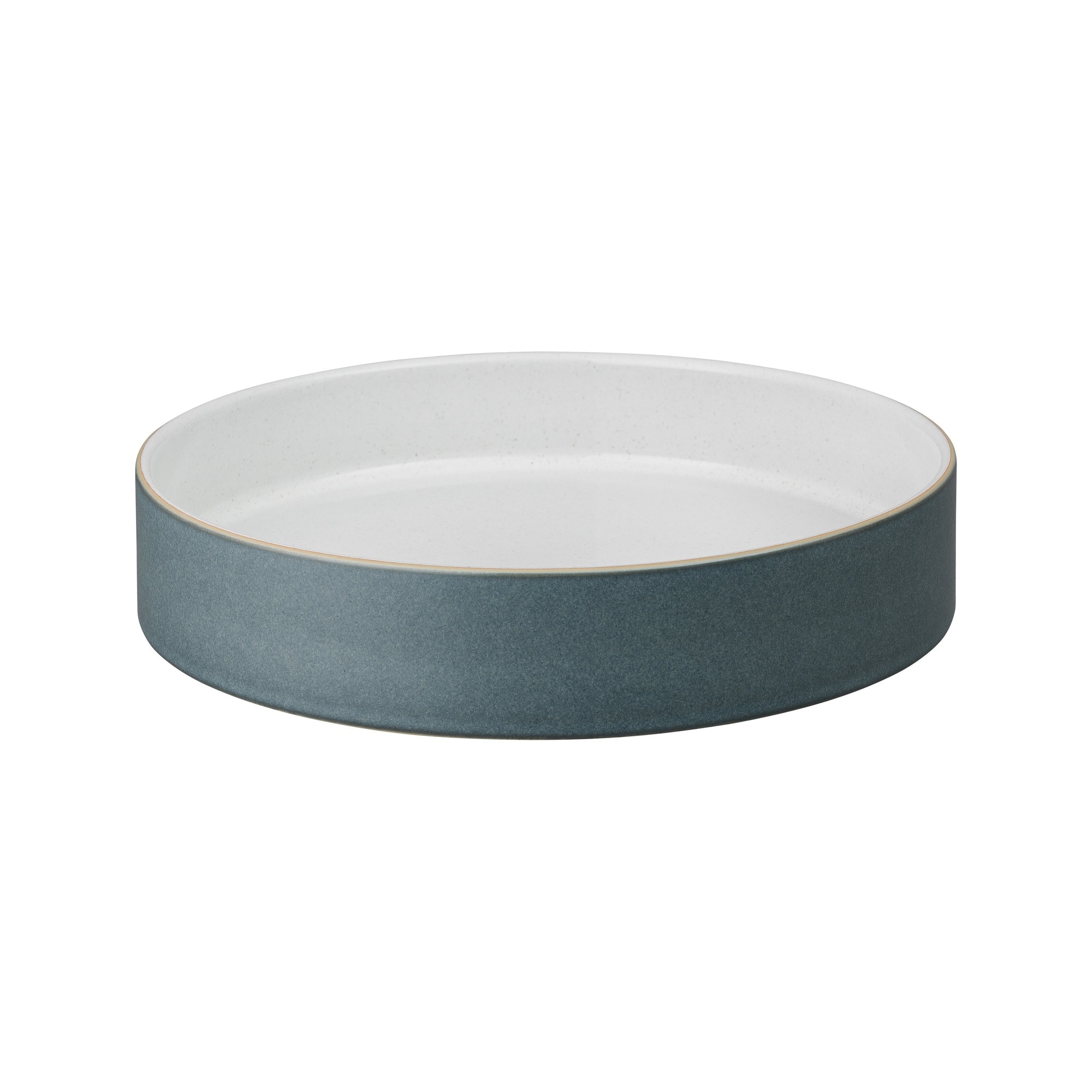 Product photograph of Impression Charcoal Blue Straight Round Tray Seconds from Denby Retail Ltd