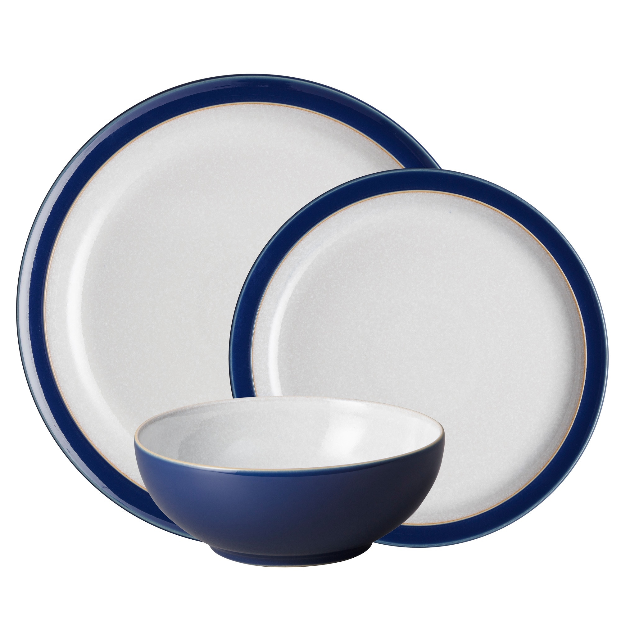 Product photograph of Elements Dark Blue 12 Piece Tableware Set from Denby Retail Ltd