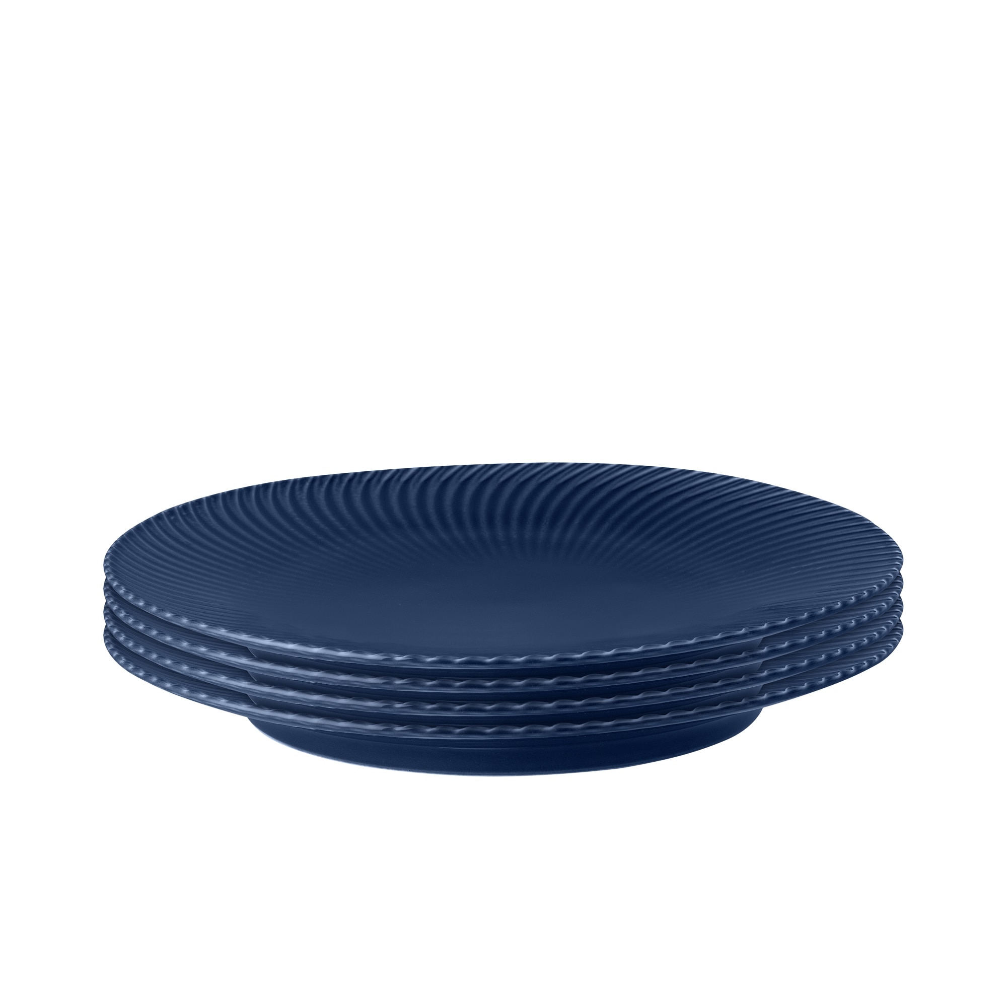 Product photograph of Porcelain Arc Blue Set Of 4 Dinner Plates from Denby Retail Ltd