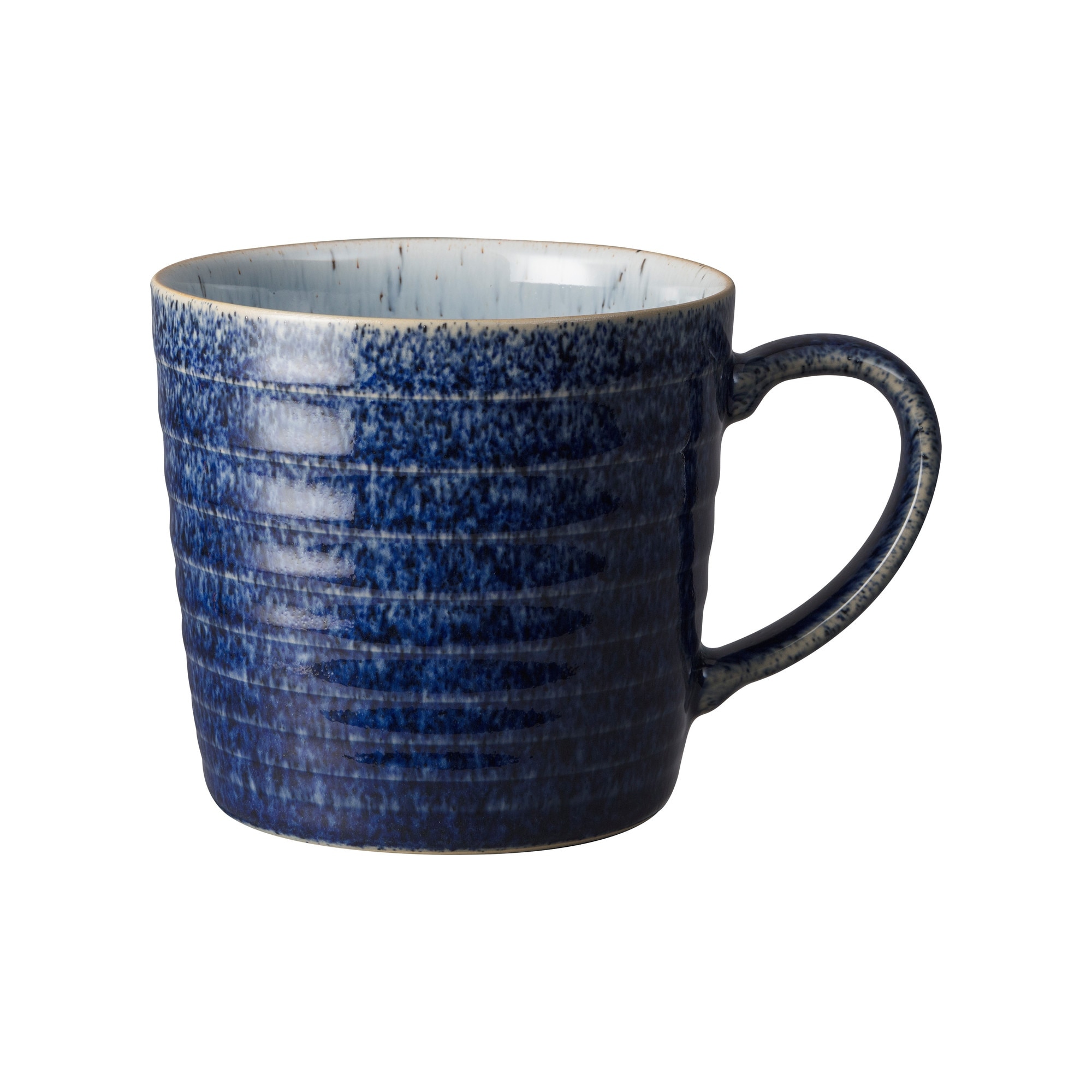 Product photograph of Studio Blue Cobalt Pebble Ridged Mug Seconds from Denby Retail Ltd