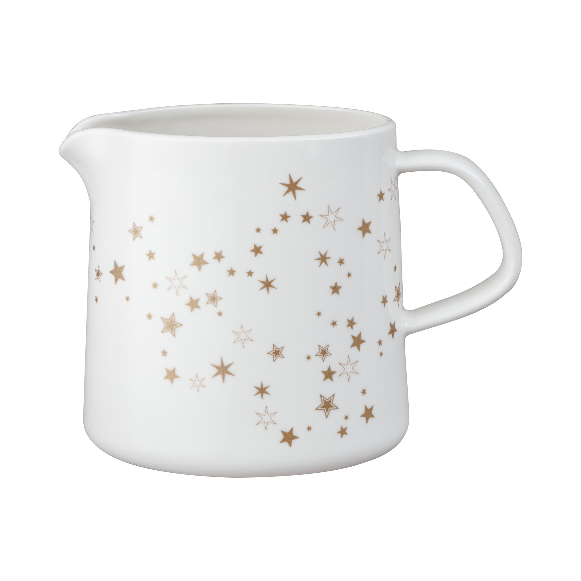 Product photograph of Porcelain Stars Sauce Jug from Denby Retail Ltd