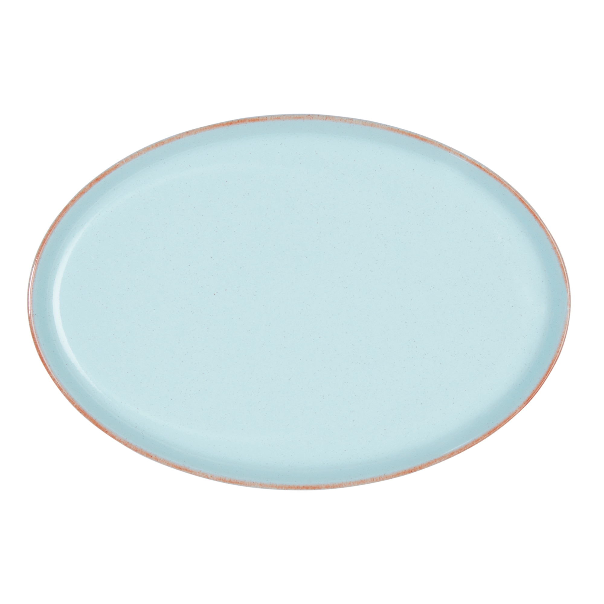 Product photograph of Heritage Pavilion Medium Oval Tray Seconds from Denby Retail Ltd