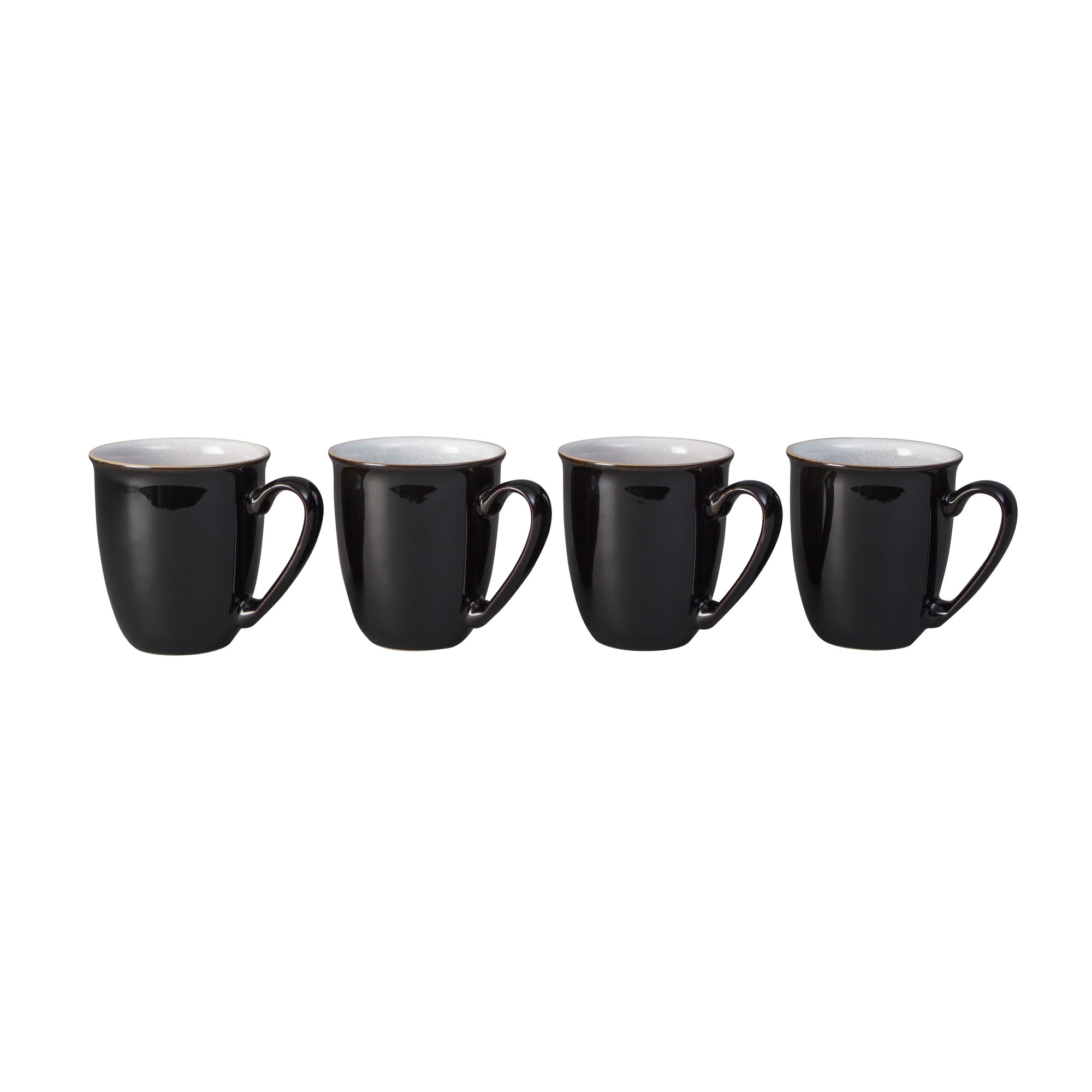 Product photograph of Elements Black Set Of 4 Mugs from Denby Retail Ltd
