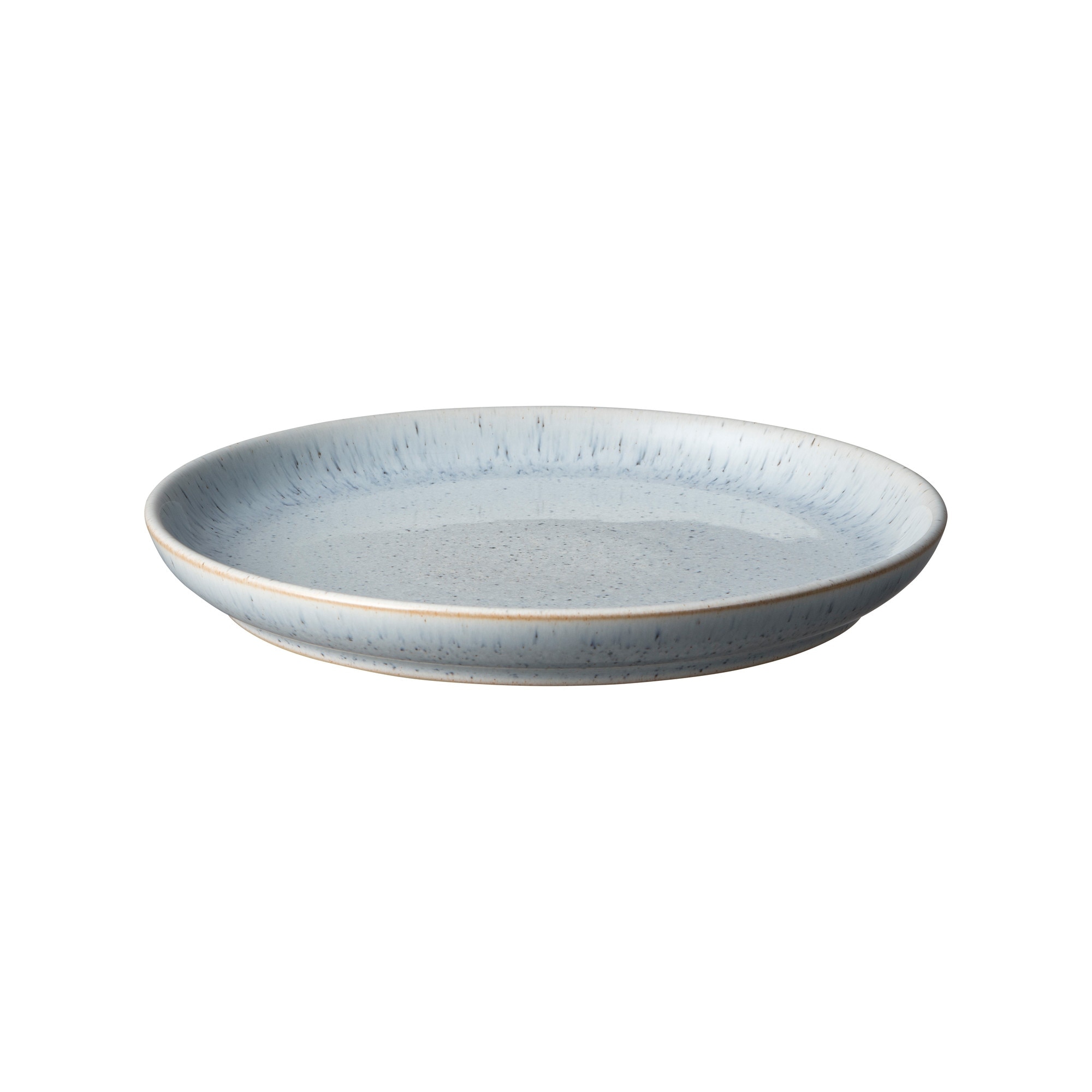 Product photograph of Studio Blue Pebble Medium Coupe Plate from Denby Retail Ltd