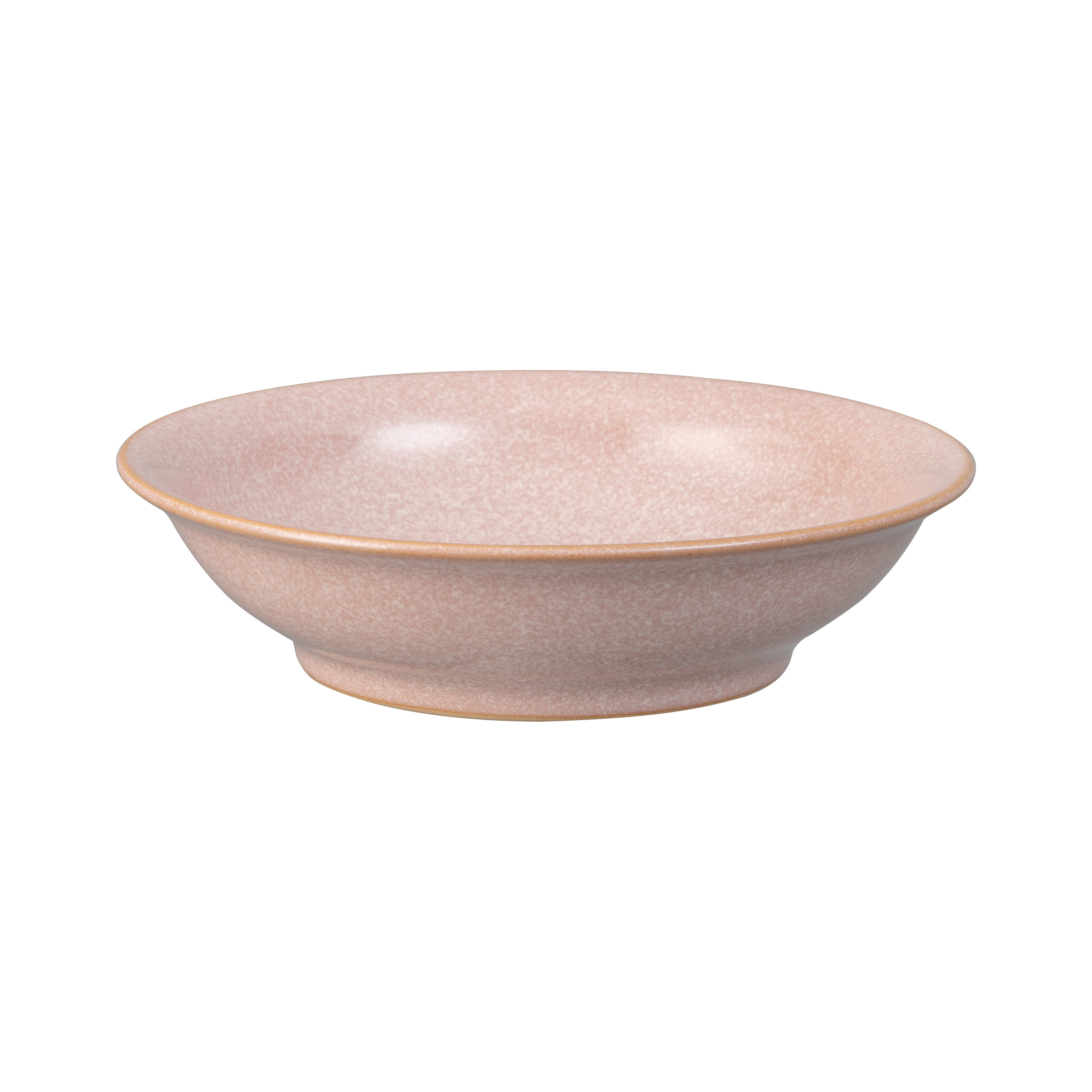 Product photograph of Elements Sorbet Pink Medium Shallow Bowl Seconds from Denby Retail Ltd