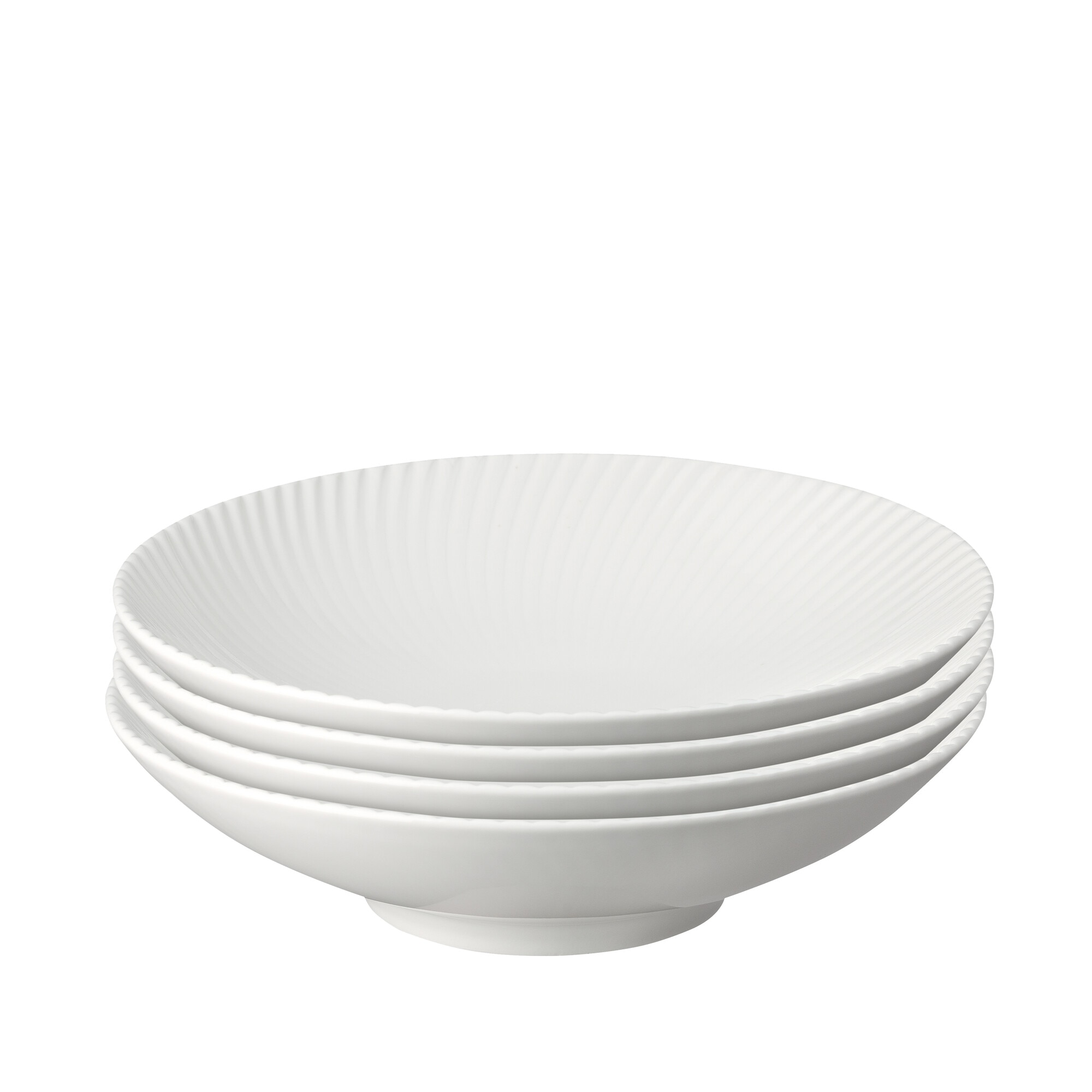 Product photograph of Porcelain Arc White Set Of 4 Pasta Bowls from Denby Retail Ltd