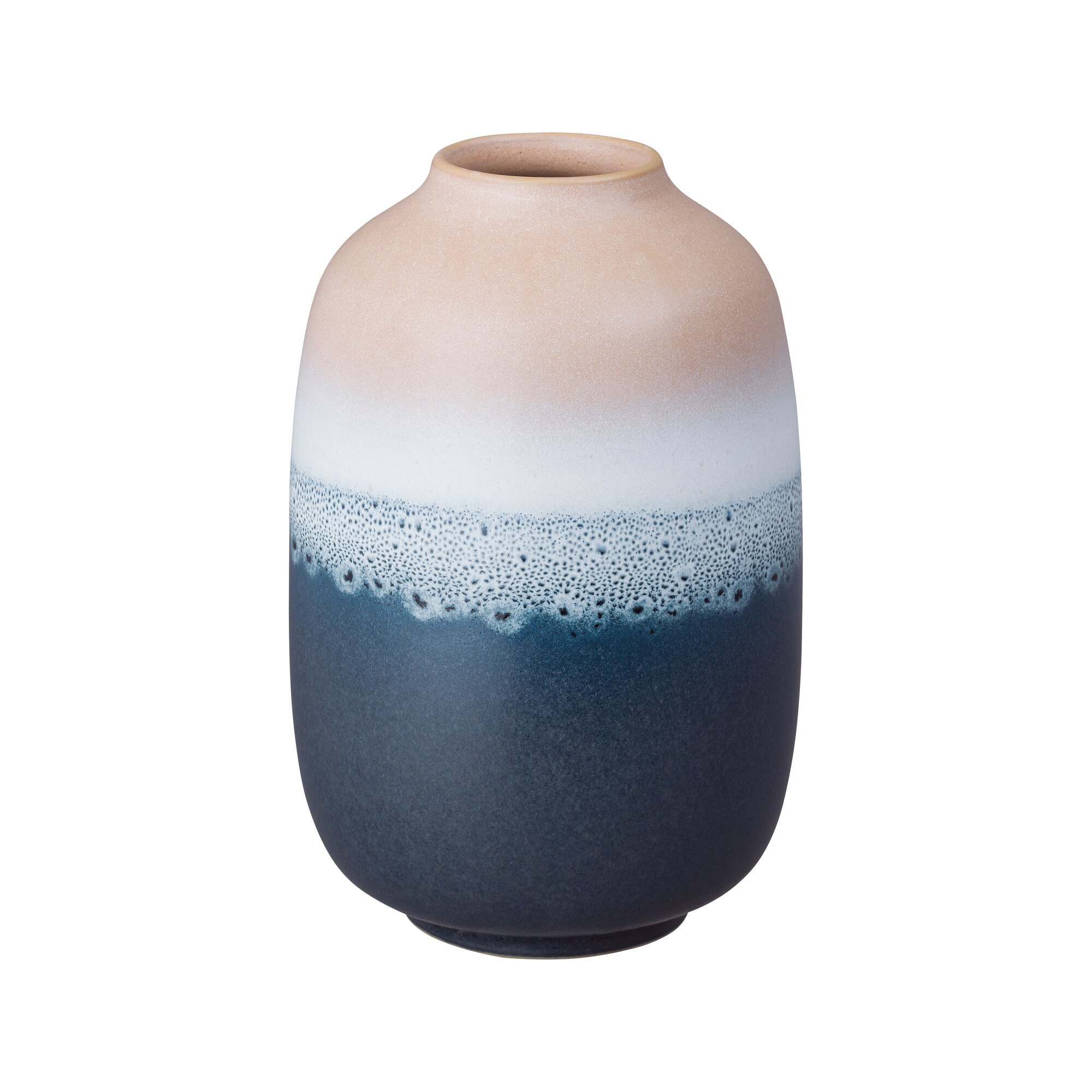 Product photograph of Mineral Blush Small Barrel Vase from Denby Retail Ltd