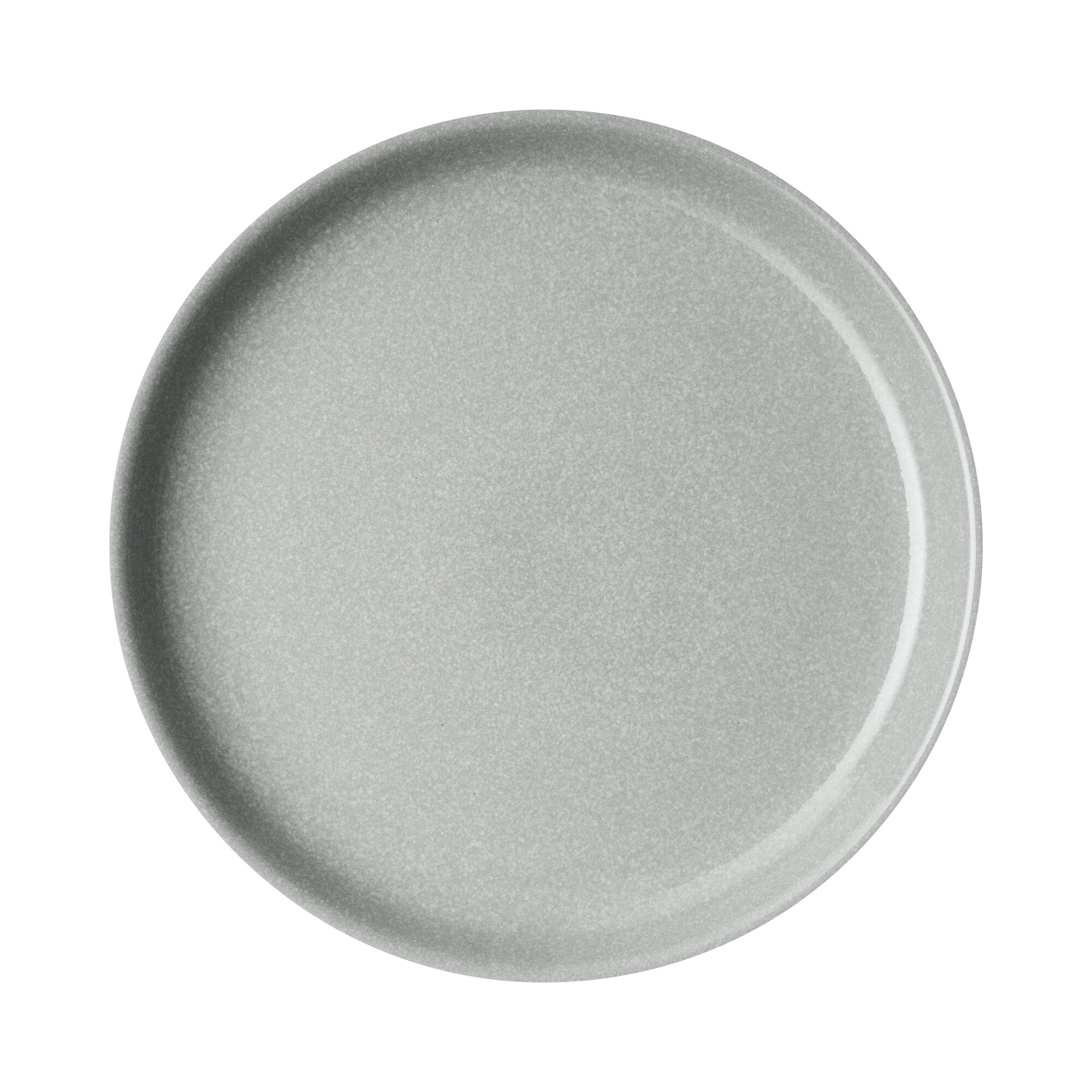 Product photograph of Elements Light Grey Medium Coupe Plate from Denby Retail Ltd