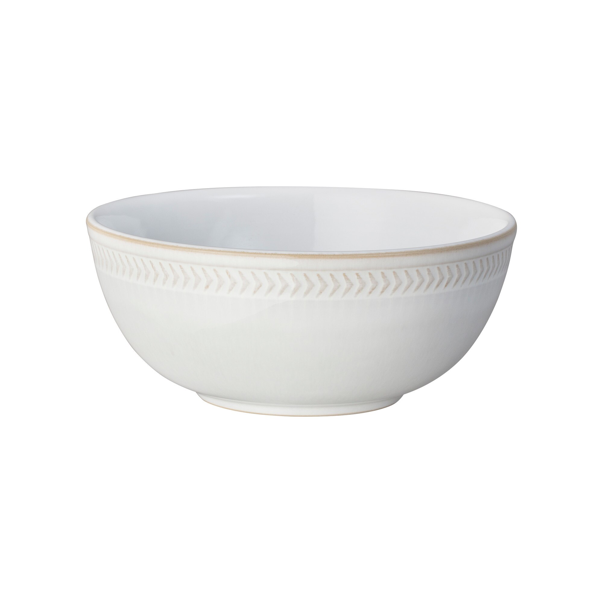 Product photograph of Natural Canvas Textured Cereal Bowl from Denby Retail Ltd
