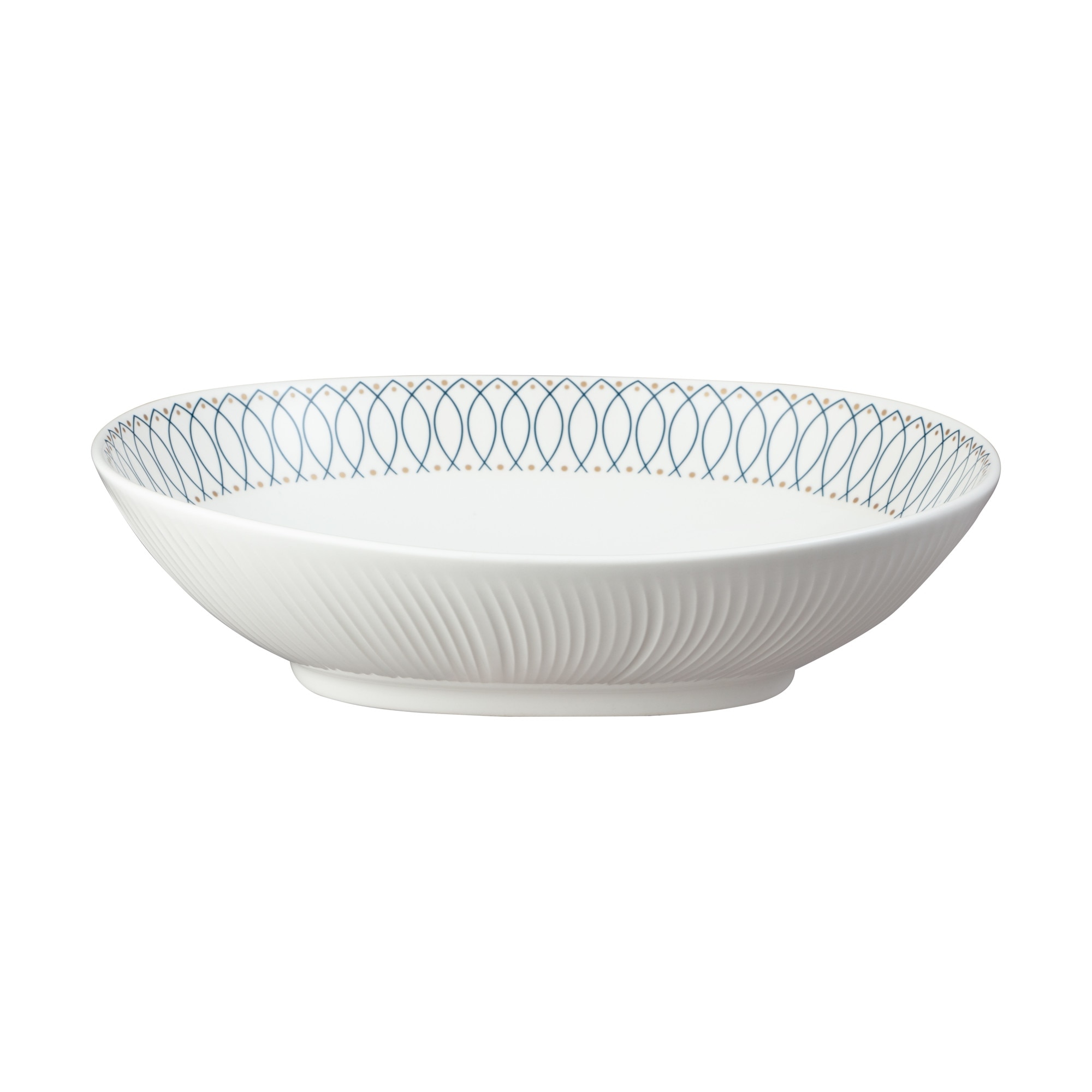 Product photograph of Porcelain Modern Deco Serving Bowl Seonds from Denby Retail Ltd