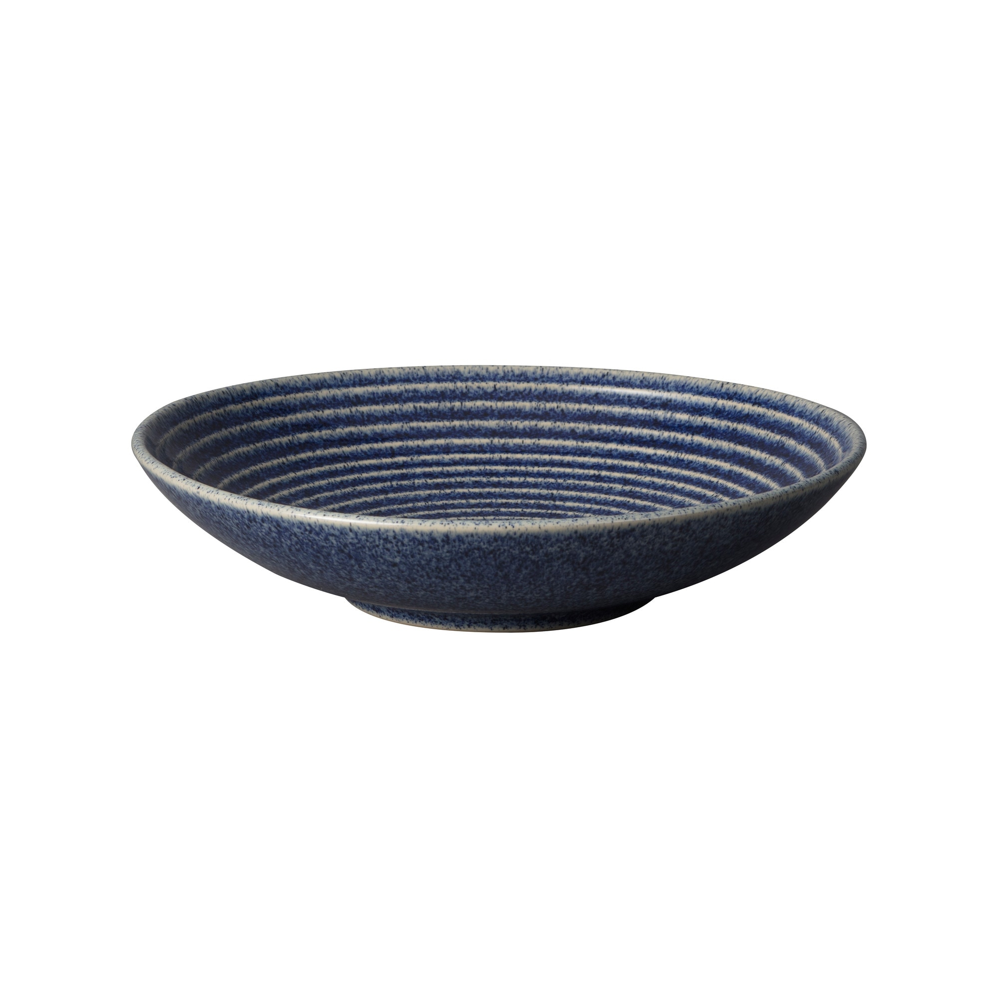 Product photograph of Studio Blue Cobalt Medium Ridged Bowl from Denby Retail Ltd