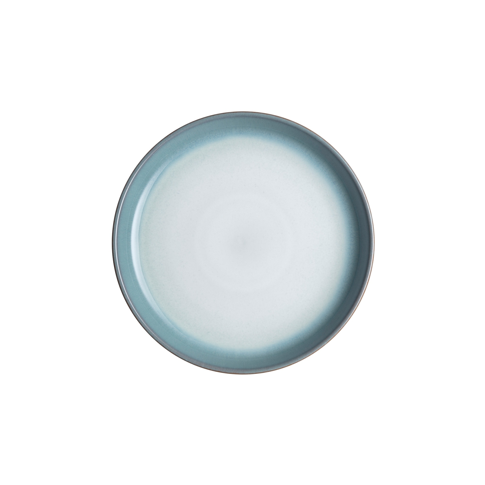 Product photograph of Azure Haze Small Coupe Plate from Denby Retail Ltd