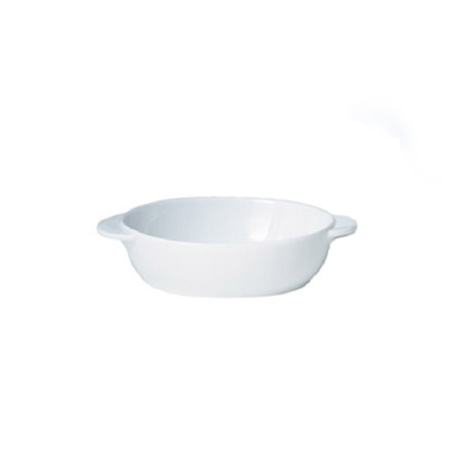 Product photograph of White By Denby Small Oval Dish from Denby Retail Ltd