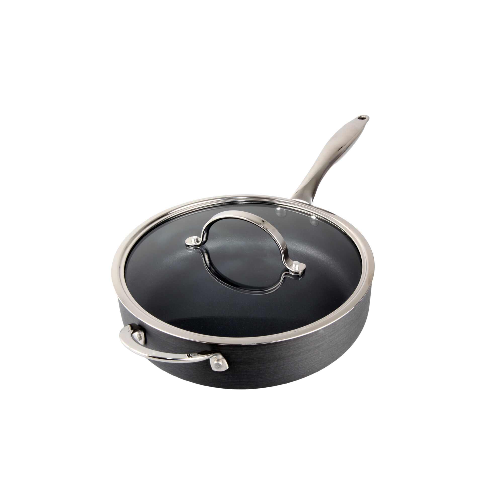 Product photograph of Denby Hard Anodised 26cm Sautee Pan Induction Base from Denby Retail Ltd
