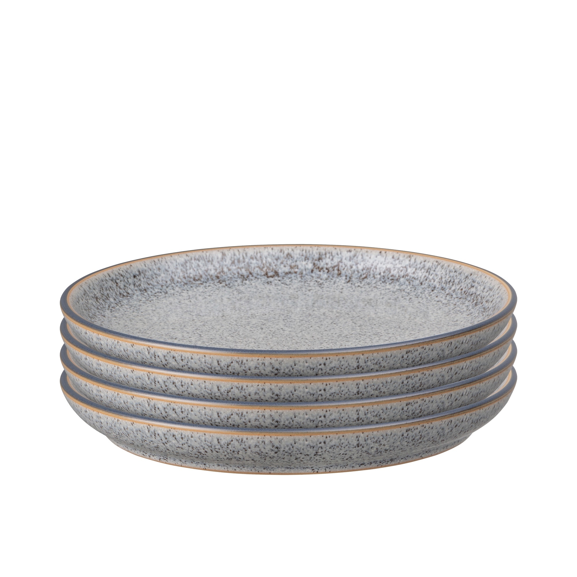 Product photograph of Studio Grey 4 Piece Medium Coupe Plate Set from Denby Retail Ltd